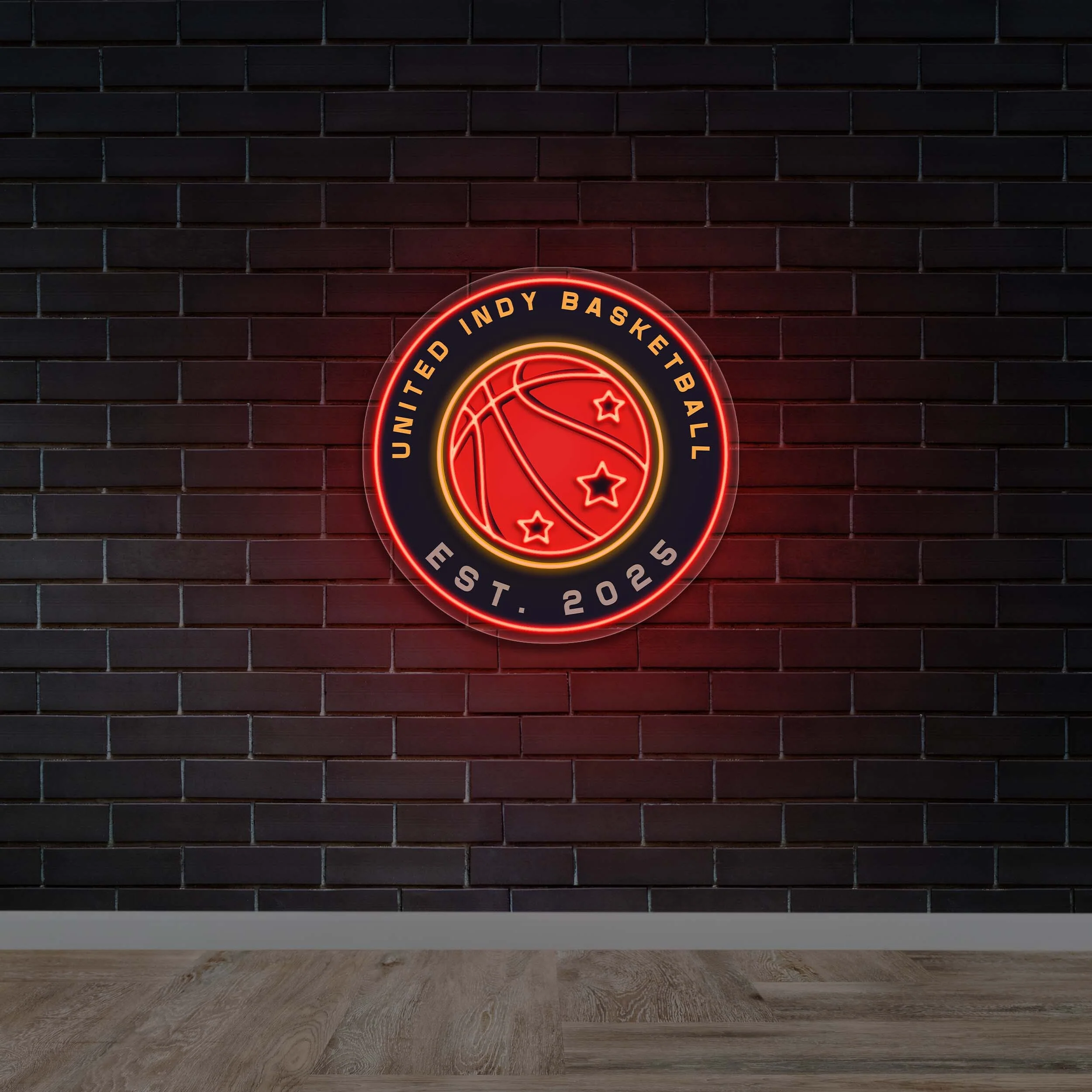 United Indy Basketball - Premium Neon Artwork