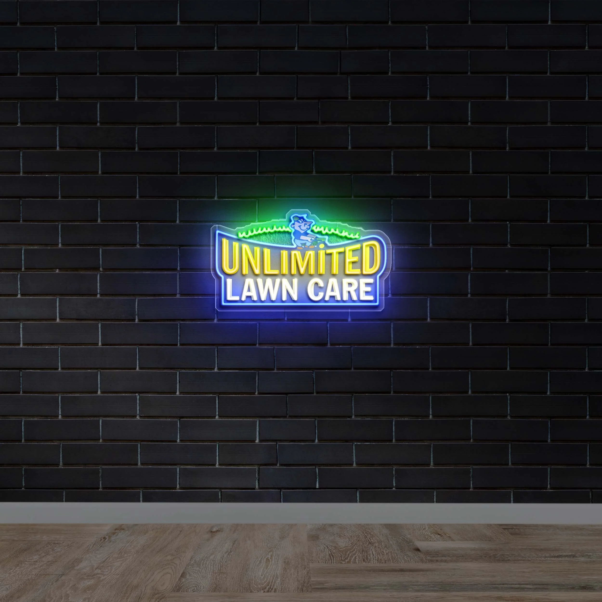 UNLIMITED LAWN CARE - Premium Neon Artwork