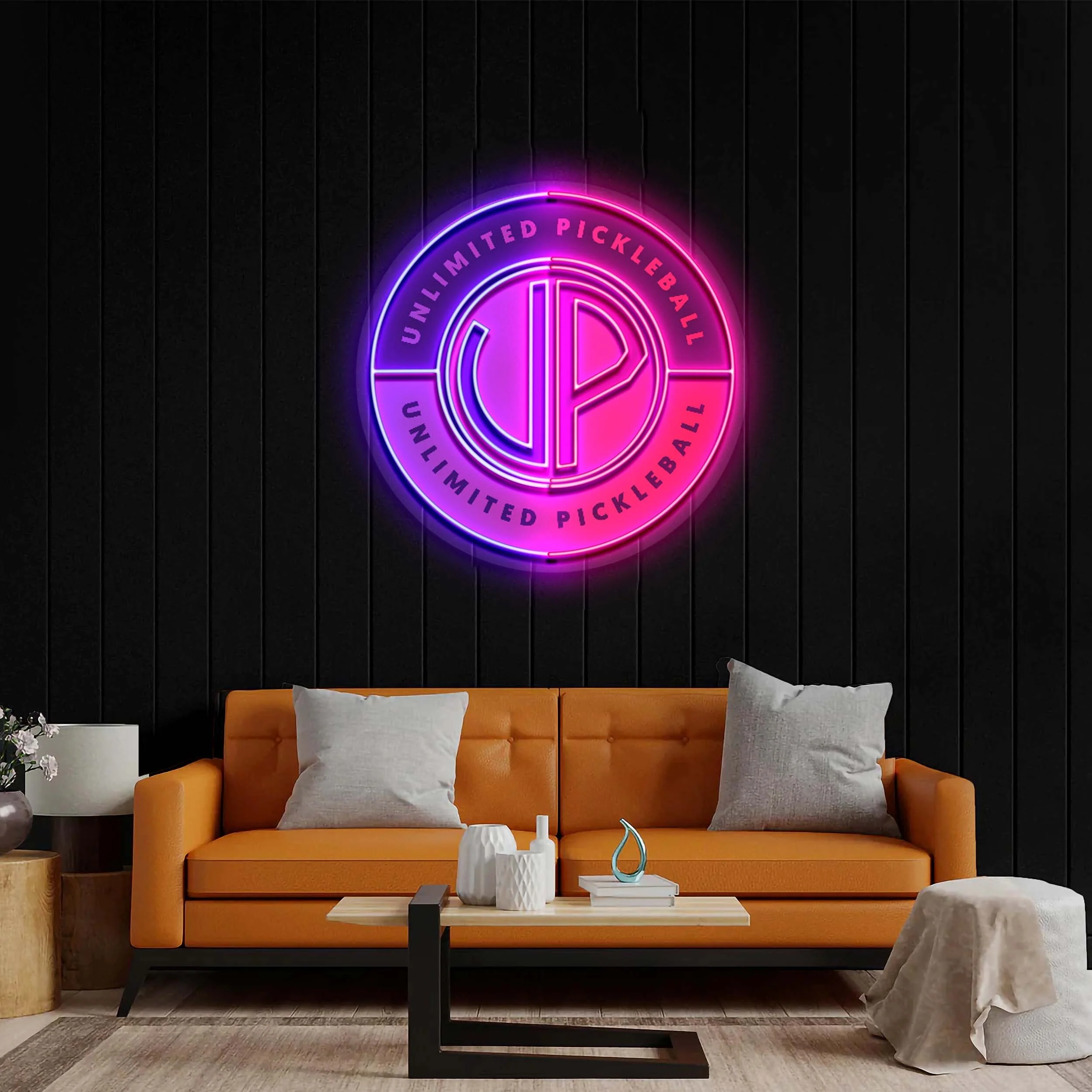 UNLIMITED PICKLEBALL - Premium Neon Artwork