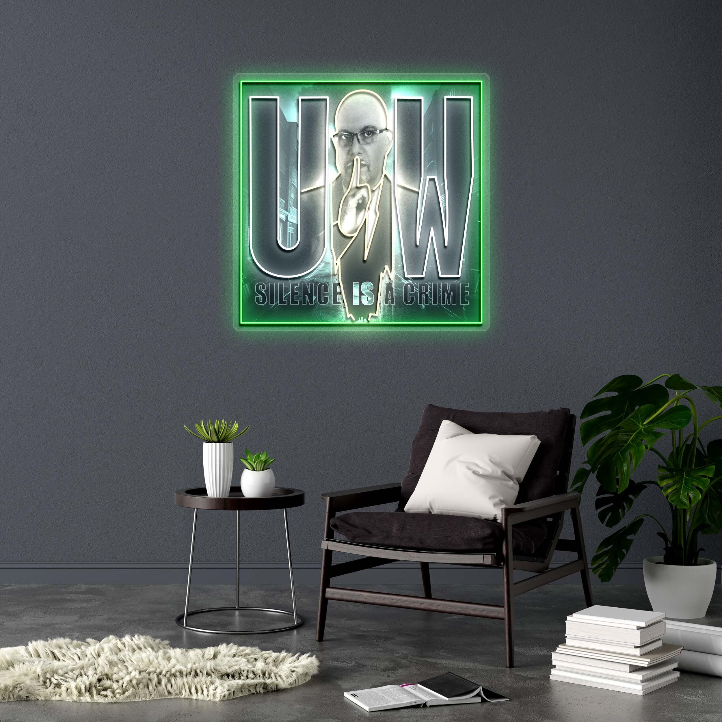 UNSPOKEN WORD - Premium Neon Artwork
