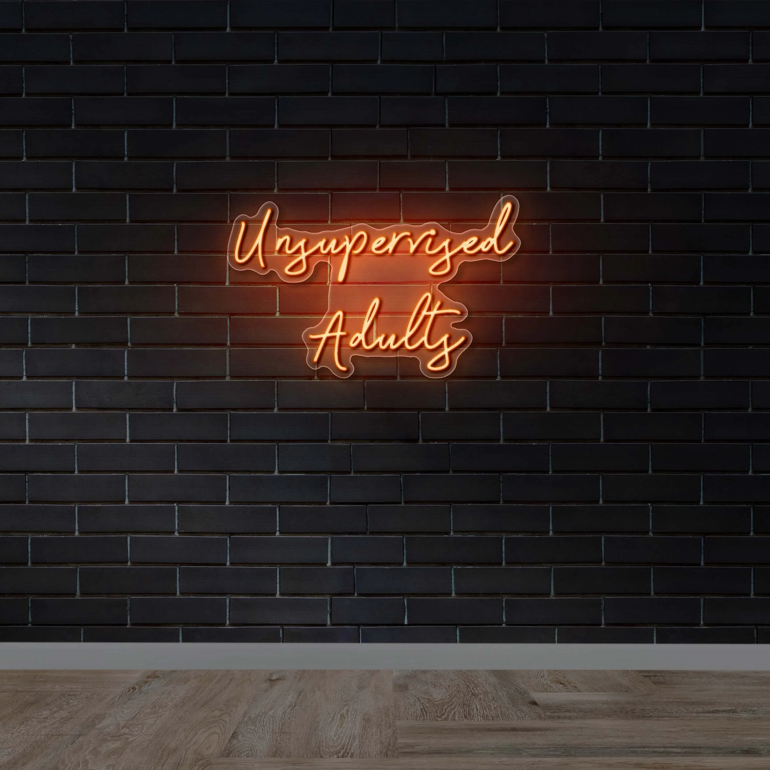 Unsupervised Adults - Premium Neon Artwork