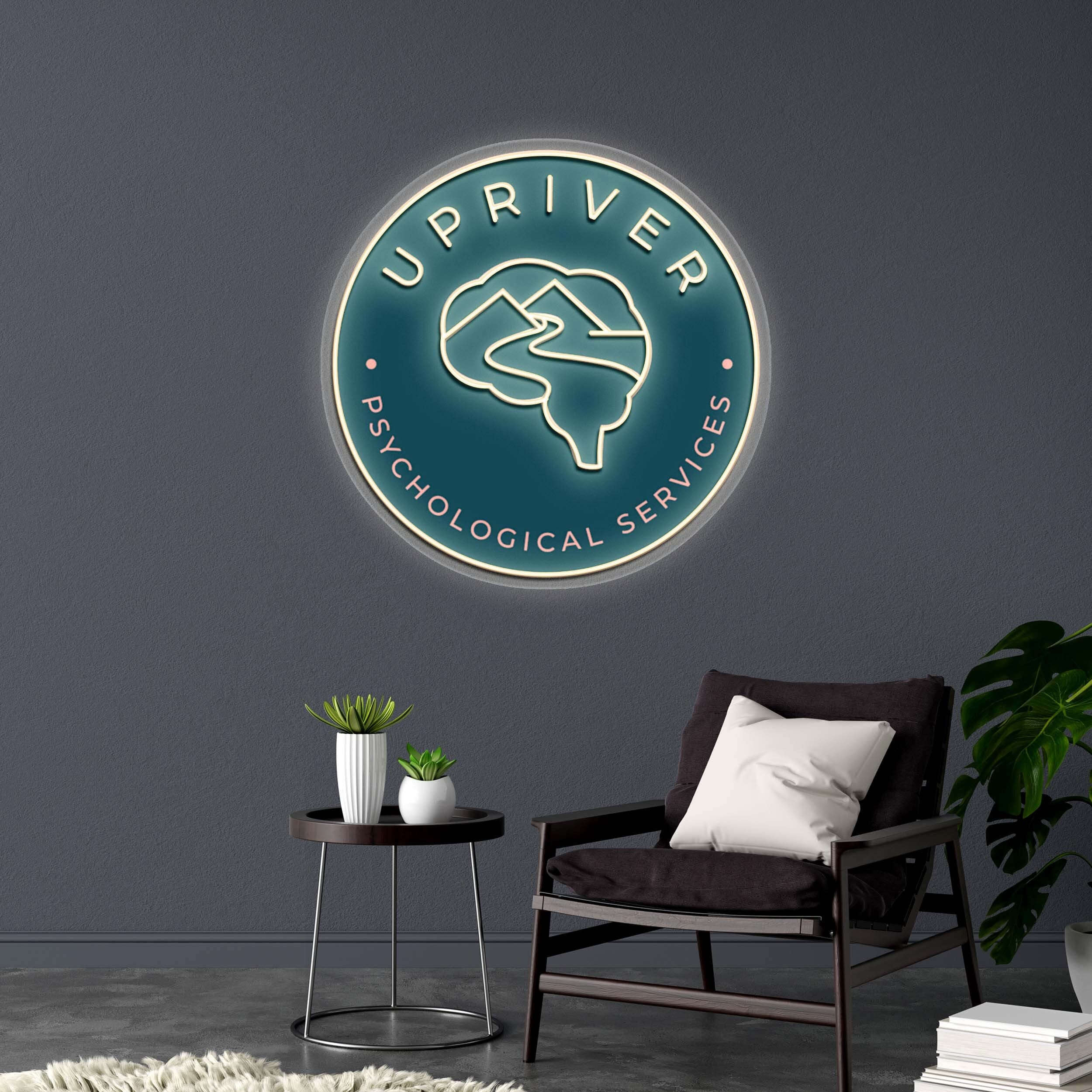 UPRIVER - Premium Neon Artwork
