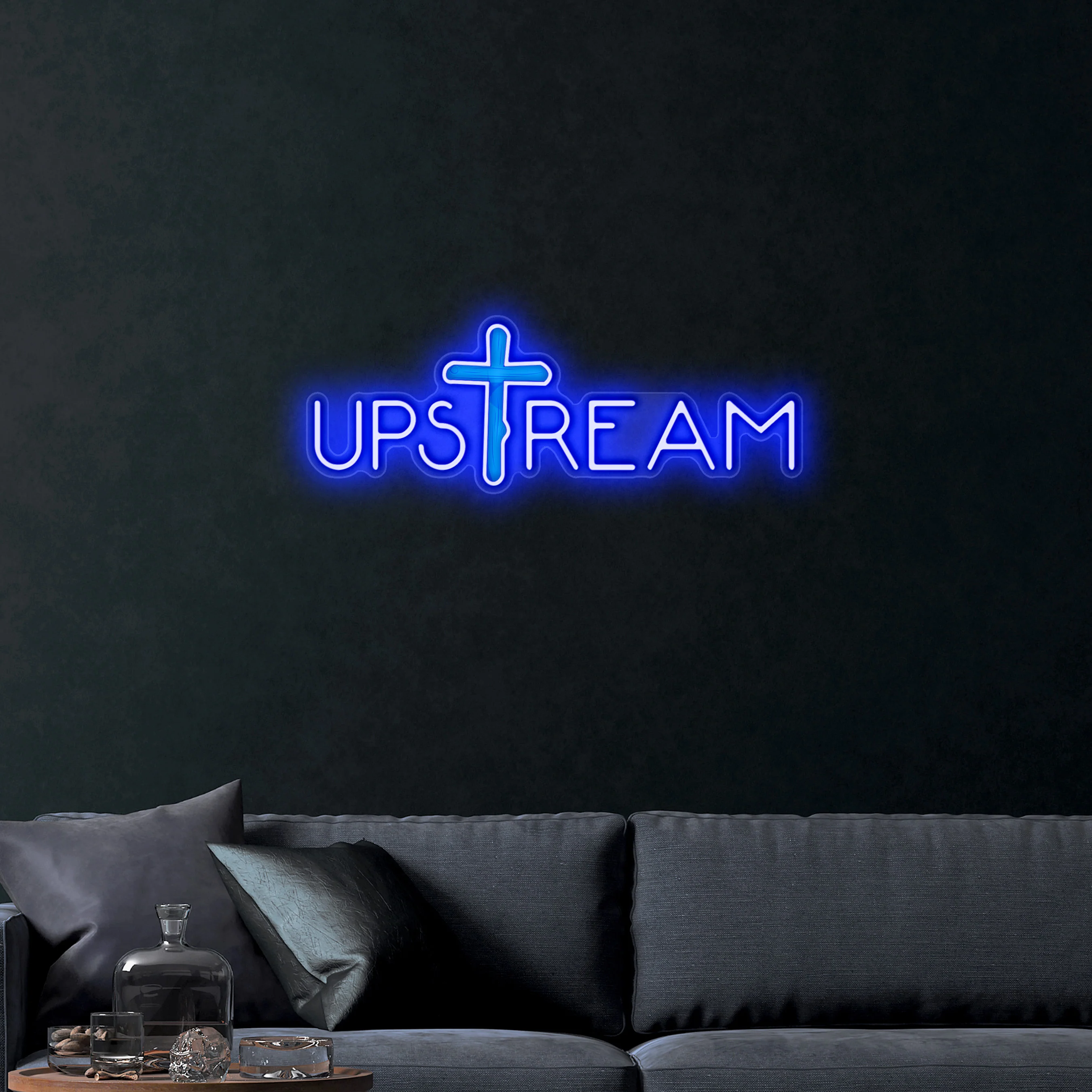 UPSTREAM – Premium Neon Artwork - Image 2
