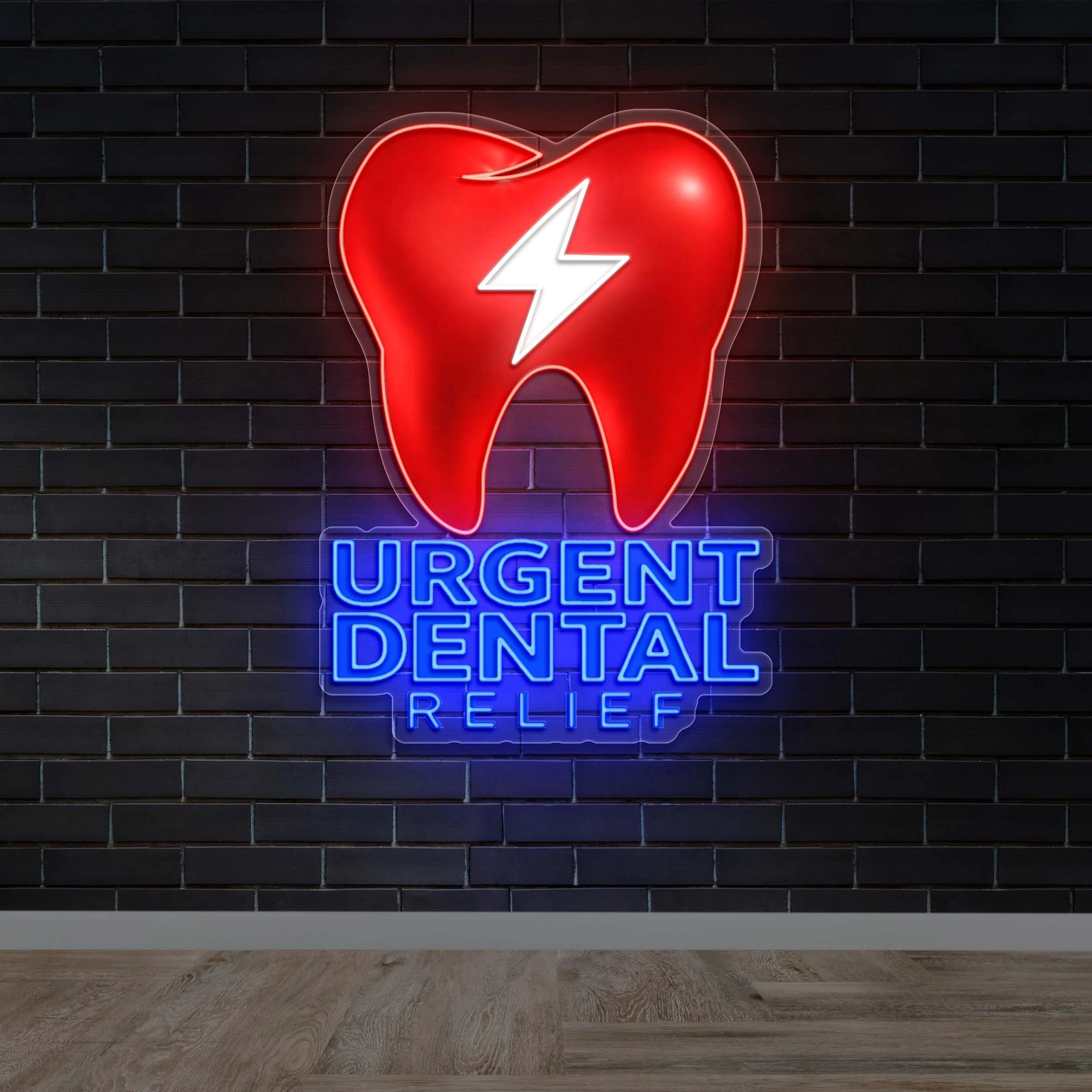 URGENT DENTAL RELIEF  | 2nd Version - Premium Neon Artwork