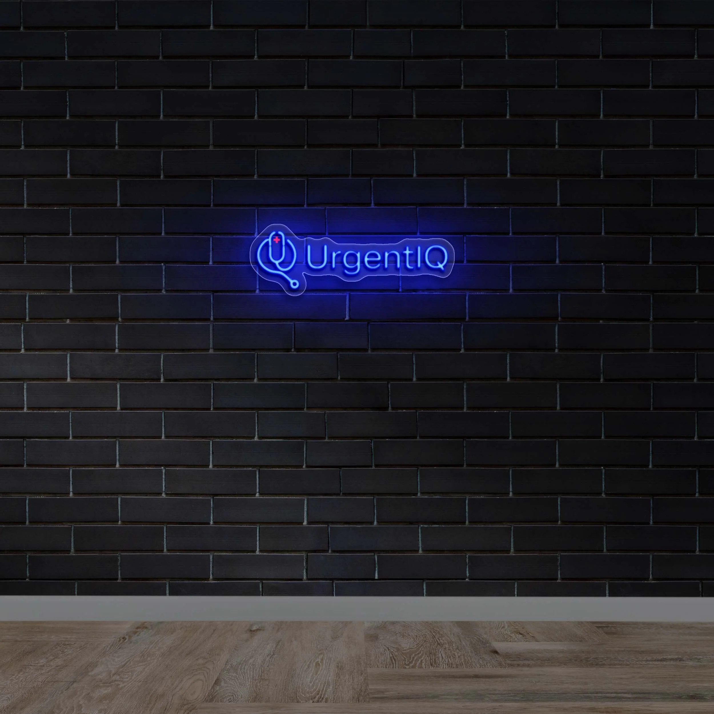 UrgentIQ Logo - Premium Neon Artwork