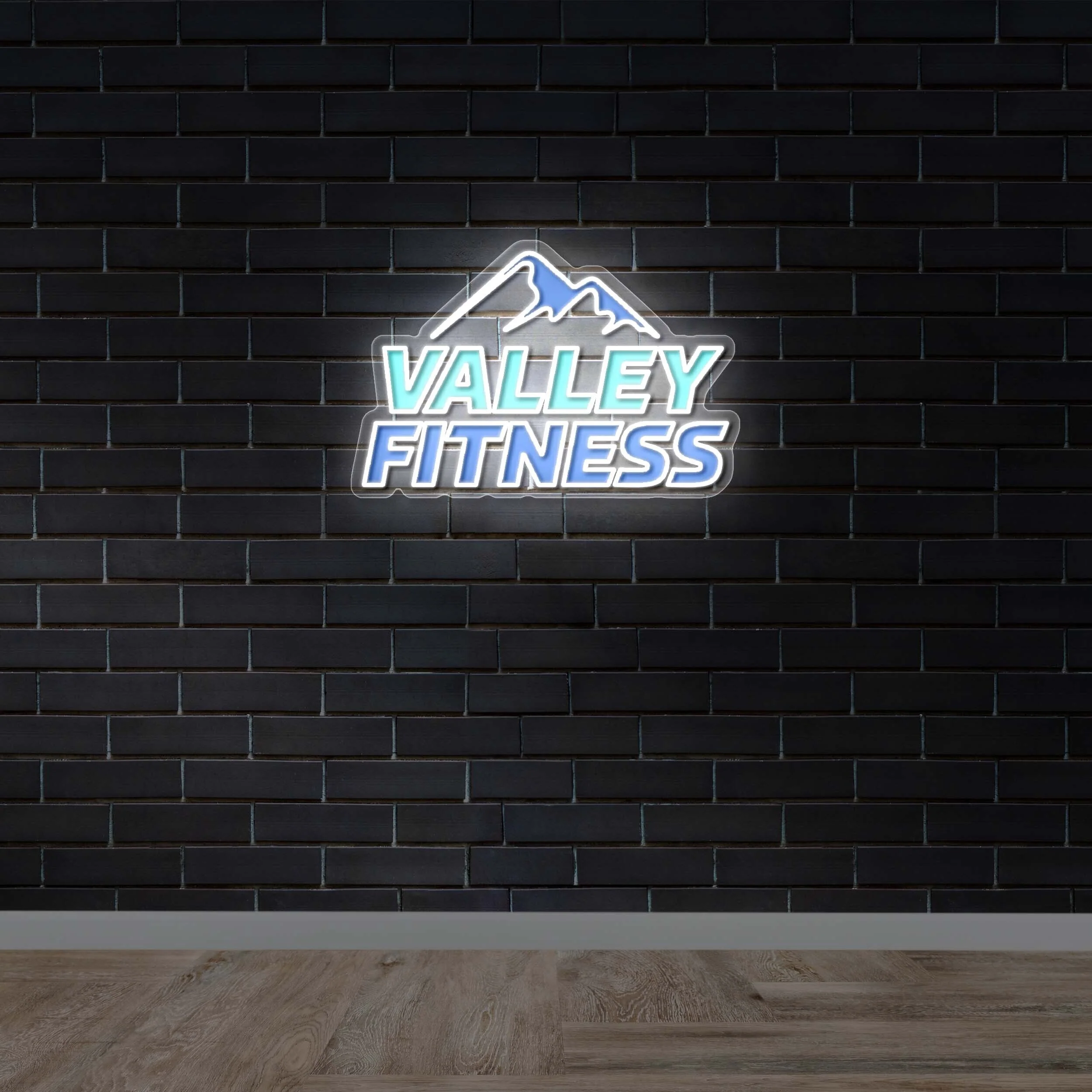 Valley Fitness - Premium Neon Artwork