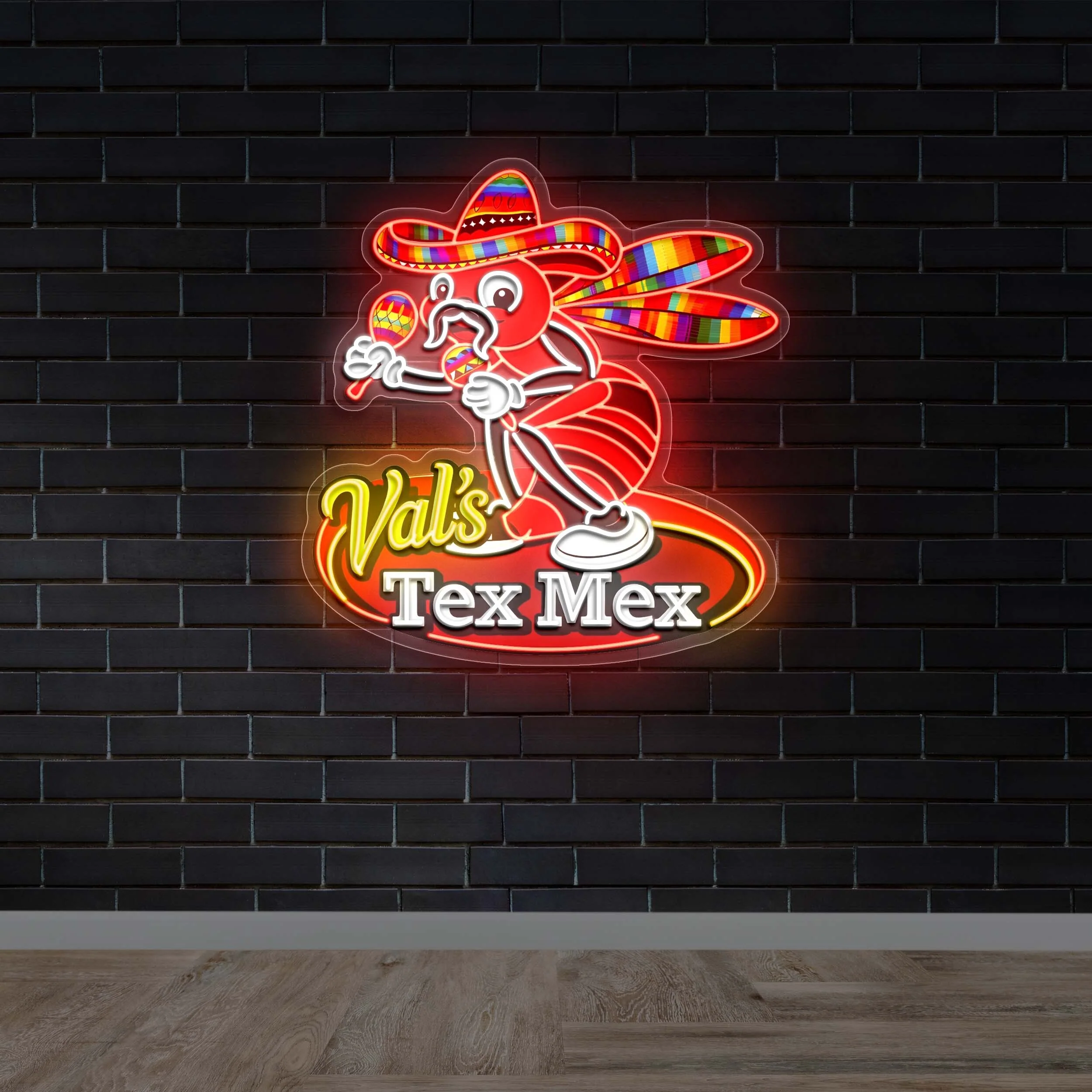 Val's Tex Mex - Premium Neon Artwork