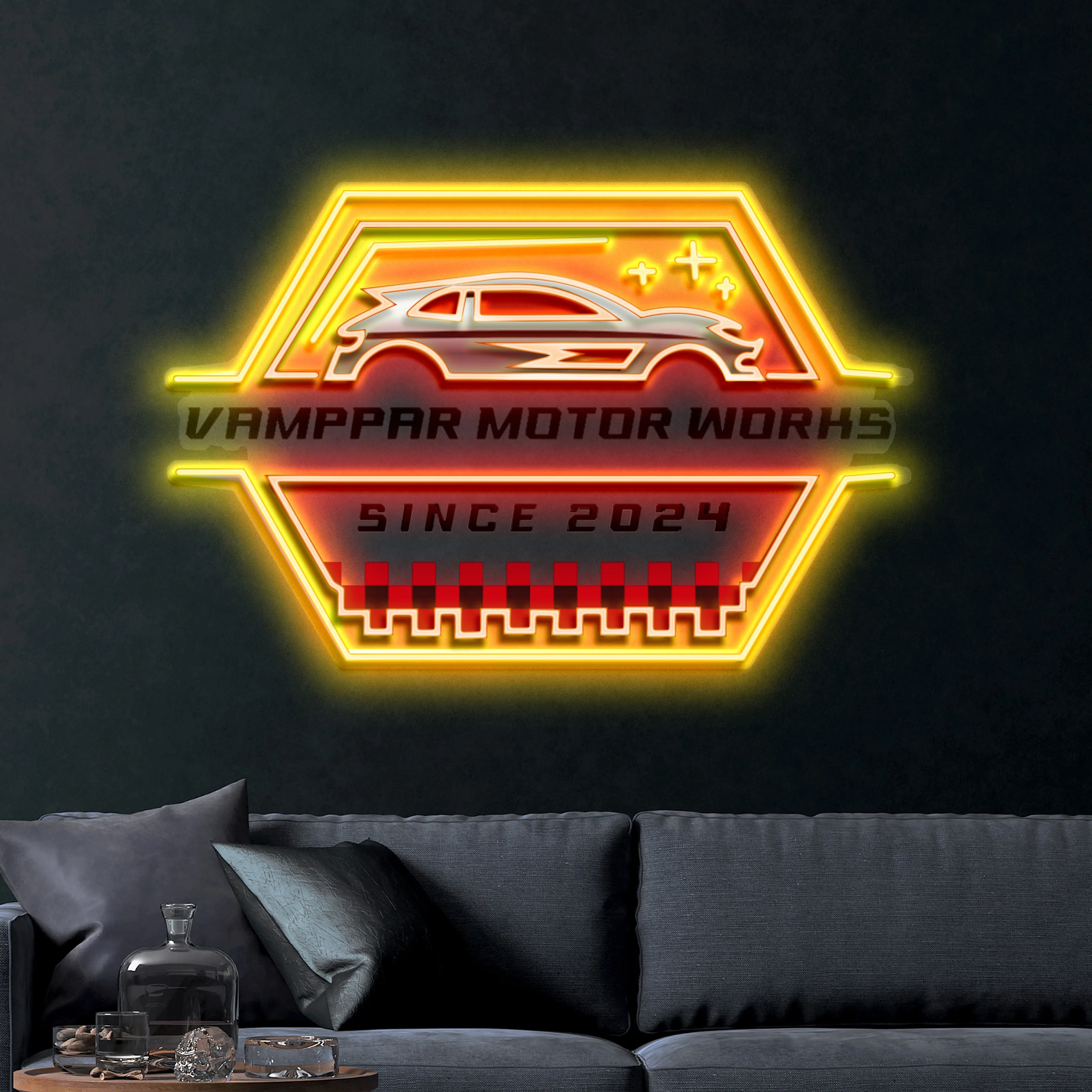 Vamppar Motor Works (Outdoor) – Premium Neon Artwork - Image 3
