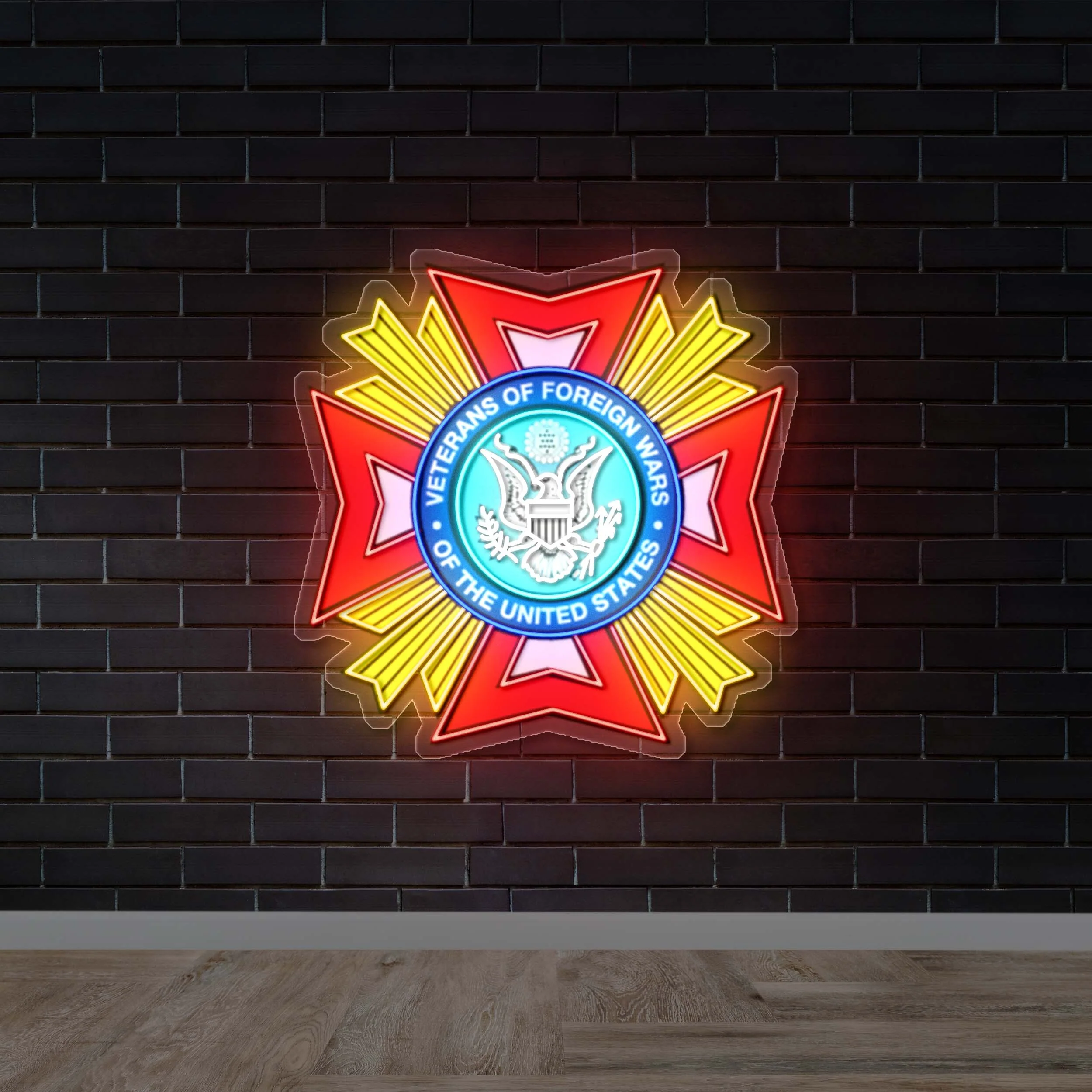 Veterans of Foreign Wars - Premium Neon Artwork