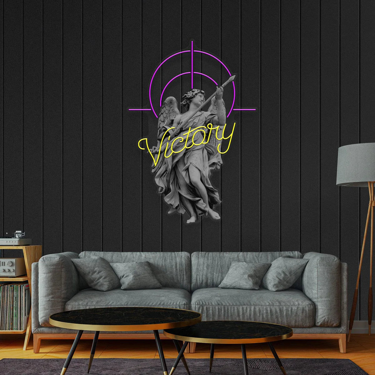 Victory Angel - Premium Neon Artwork - Image 2