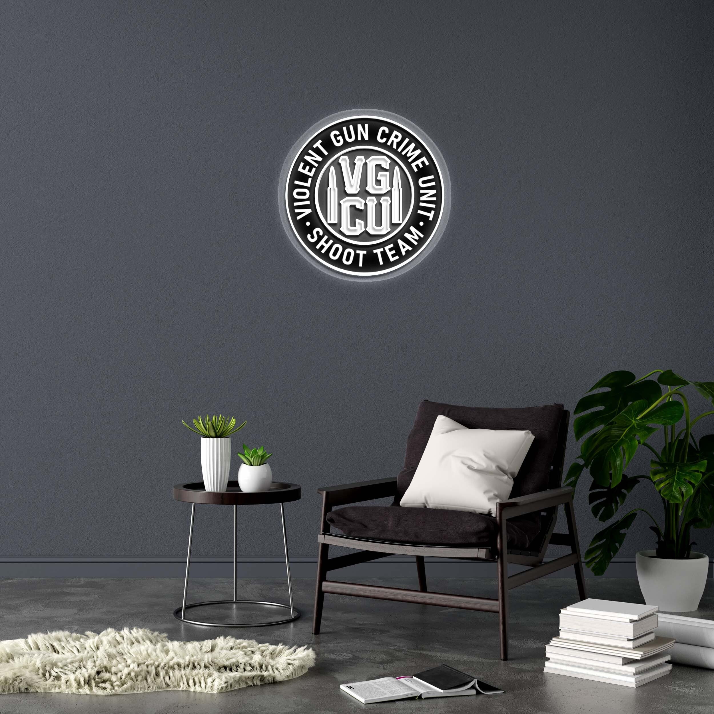 VIOLENT GUN CRIME UNIT - Premium Neon Artwork