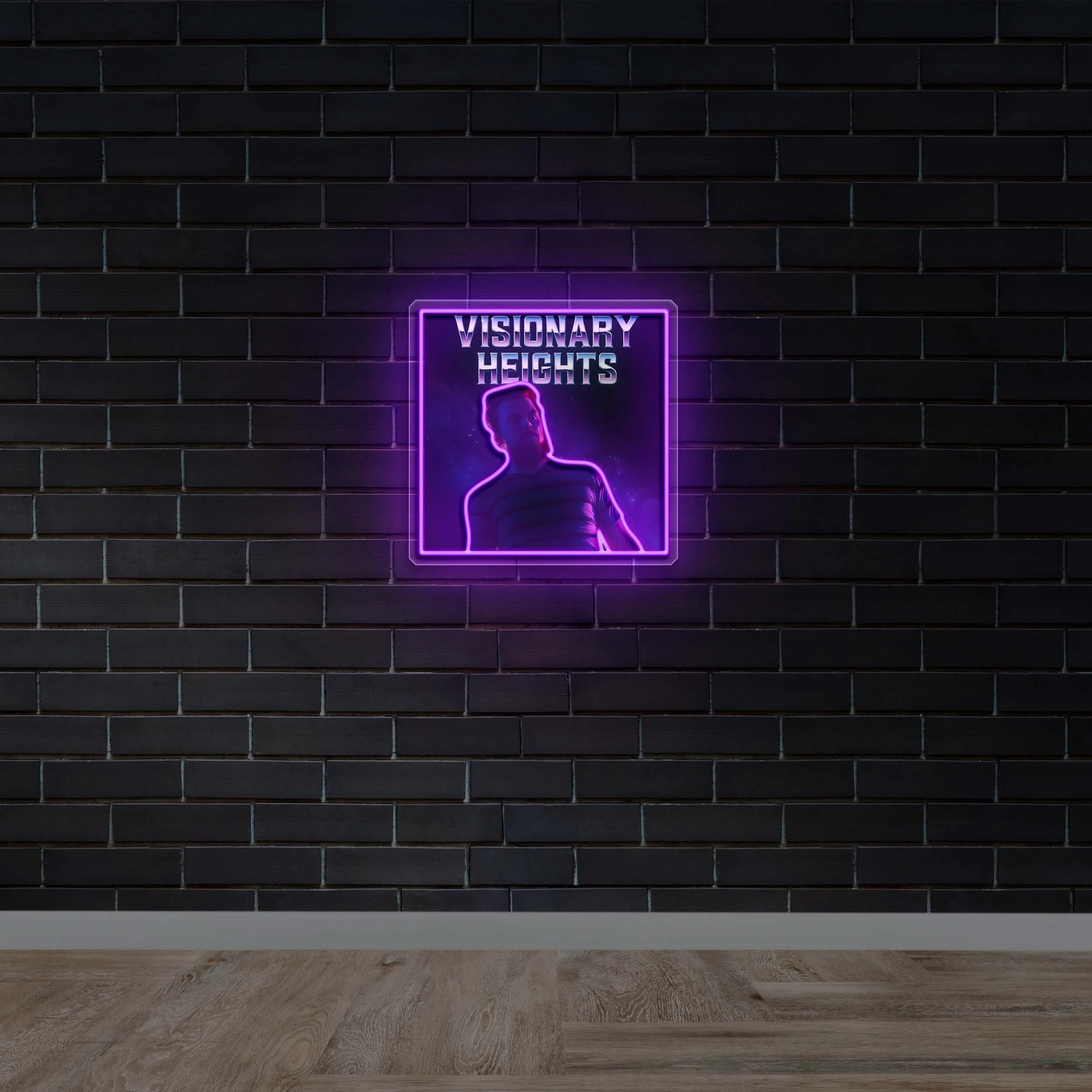 Visionary Heights – Premium Neon Artwork