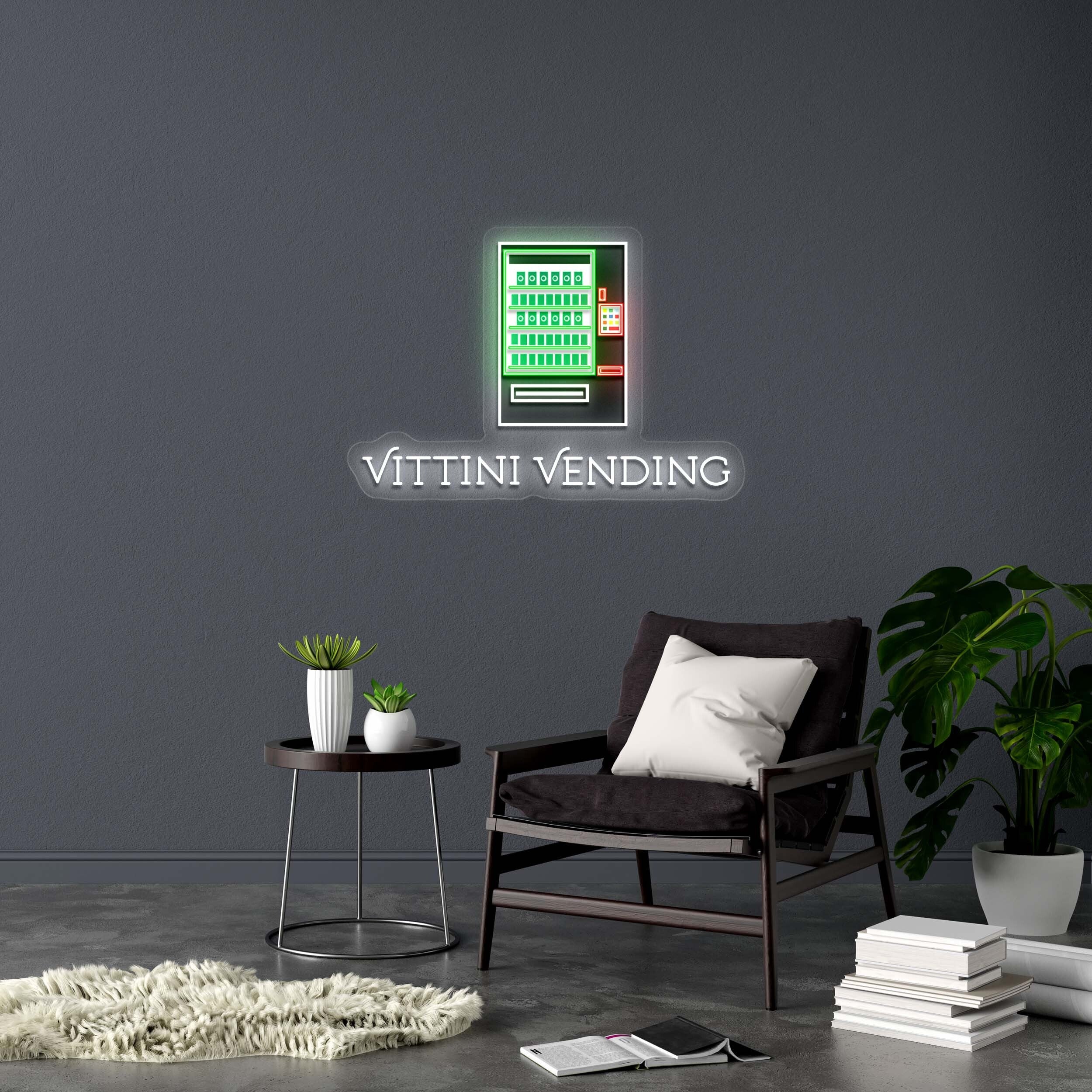Vittini Vending - Premium Neon Artwork