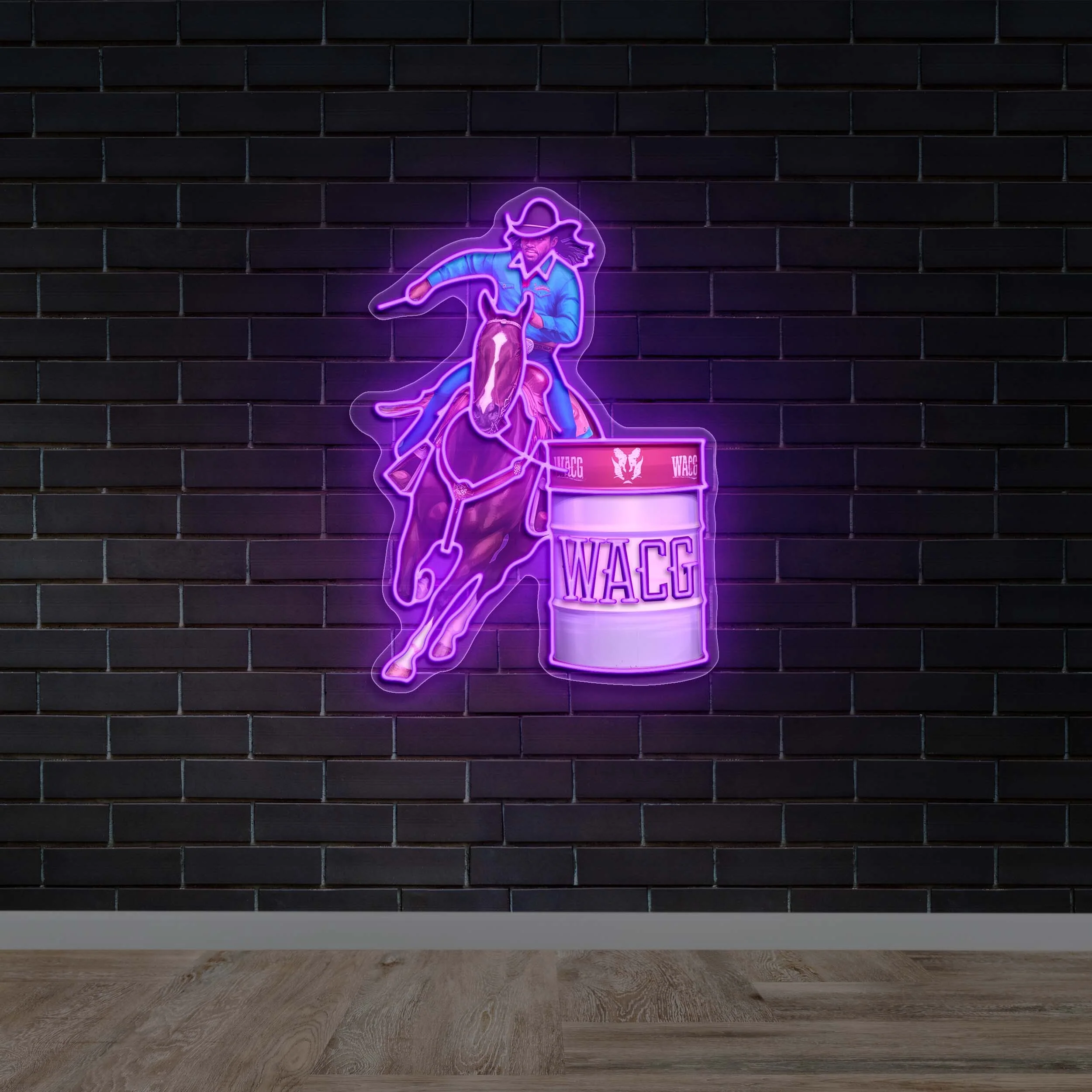 WACG Barrel Racer - Premium Neon Artwork