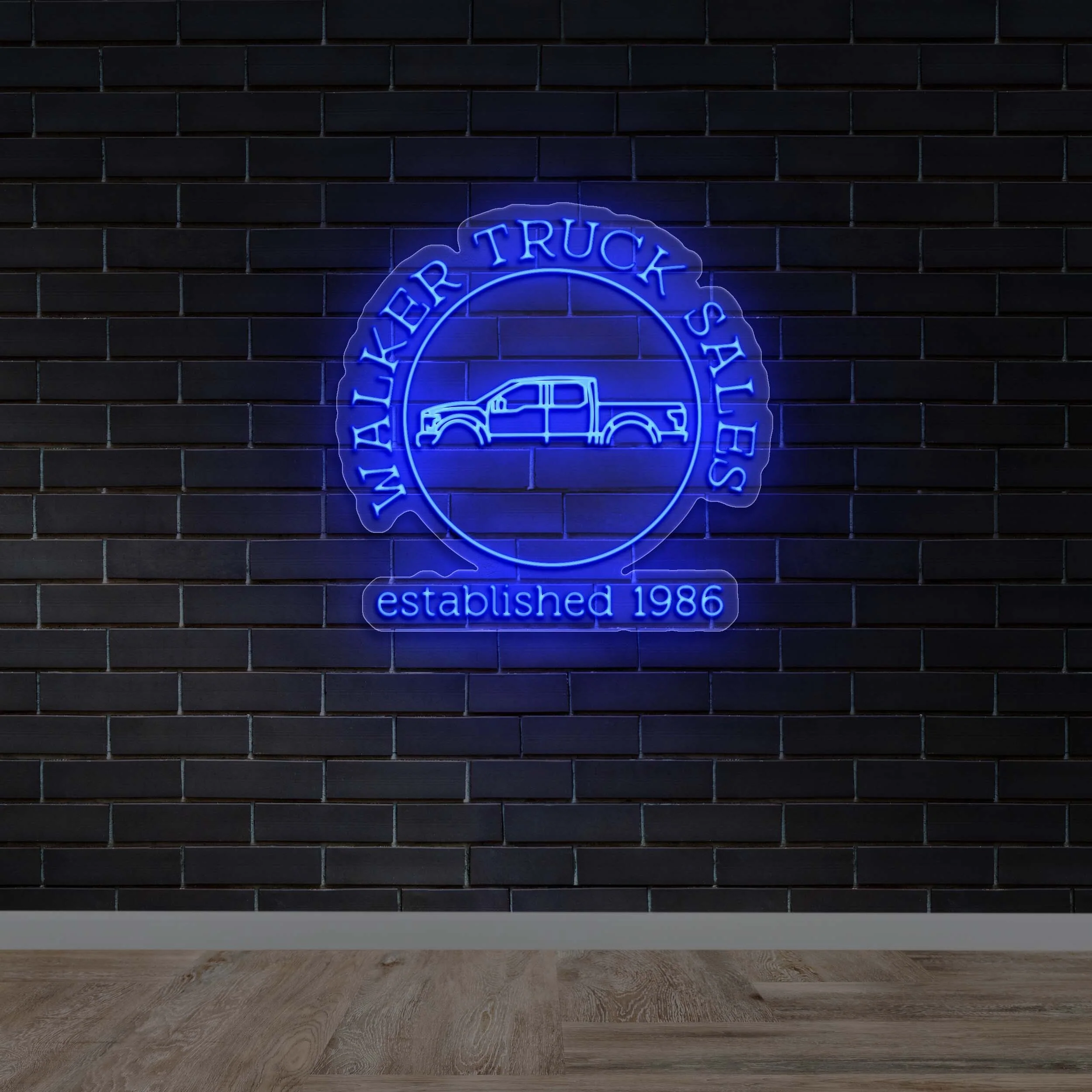 Walker Truck Sales Circle | 2nd Version - Premium Neon Artwork