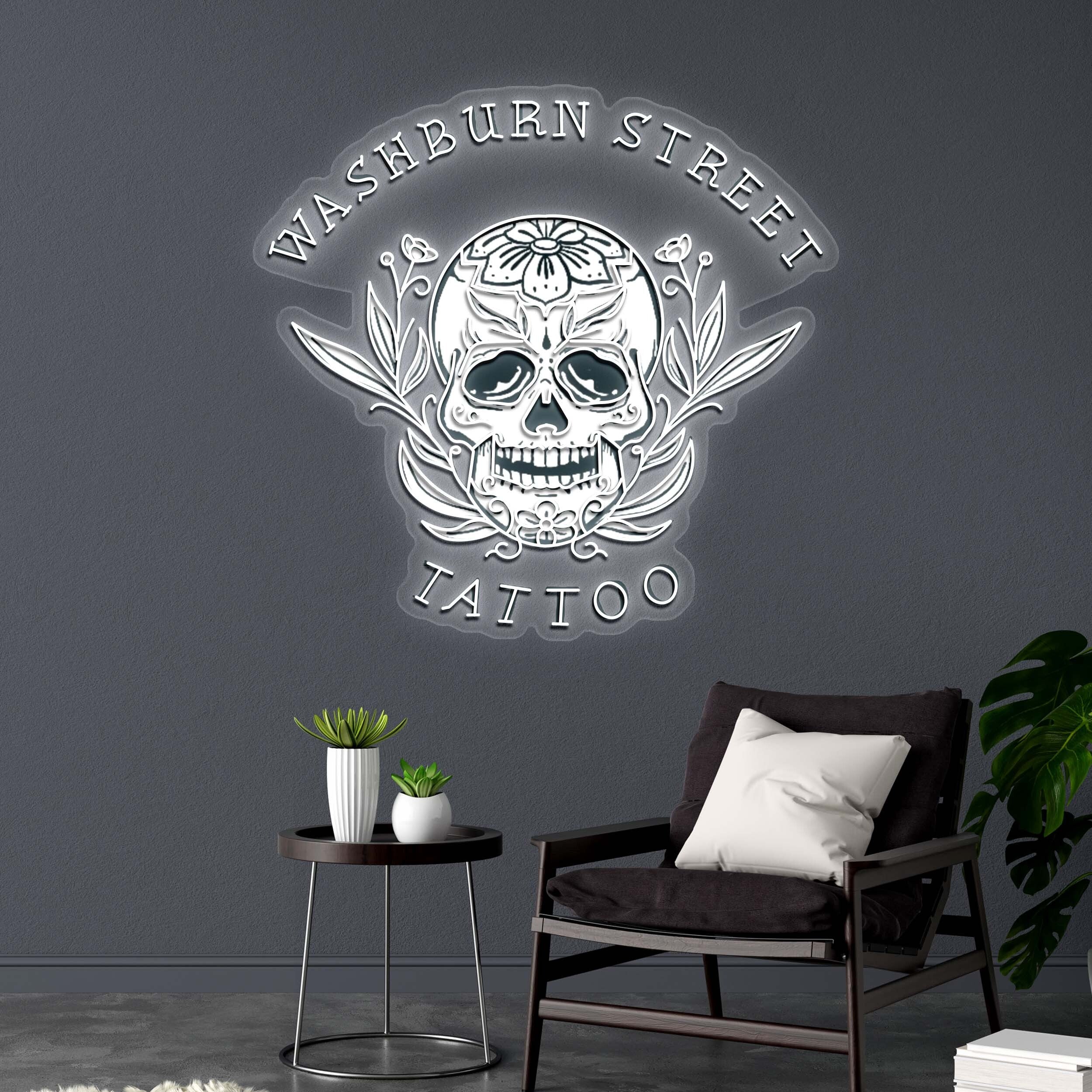 Washburn Street Tattoo - Premium Neon Artwork