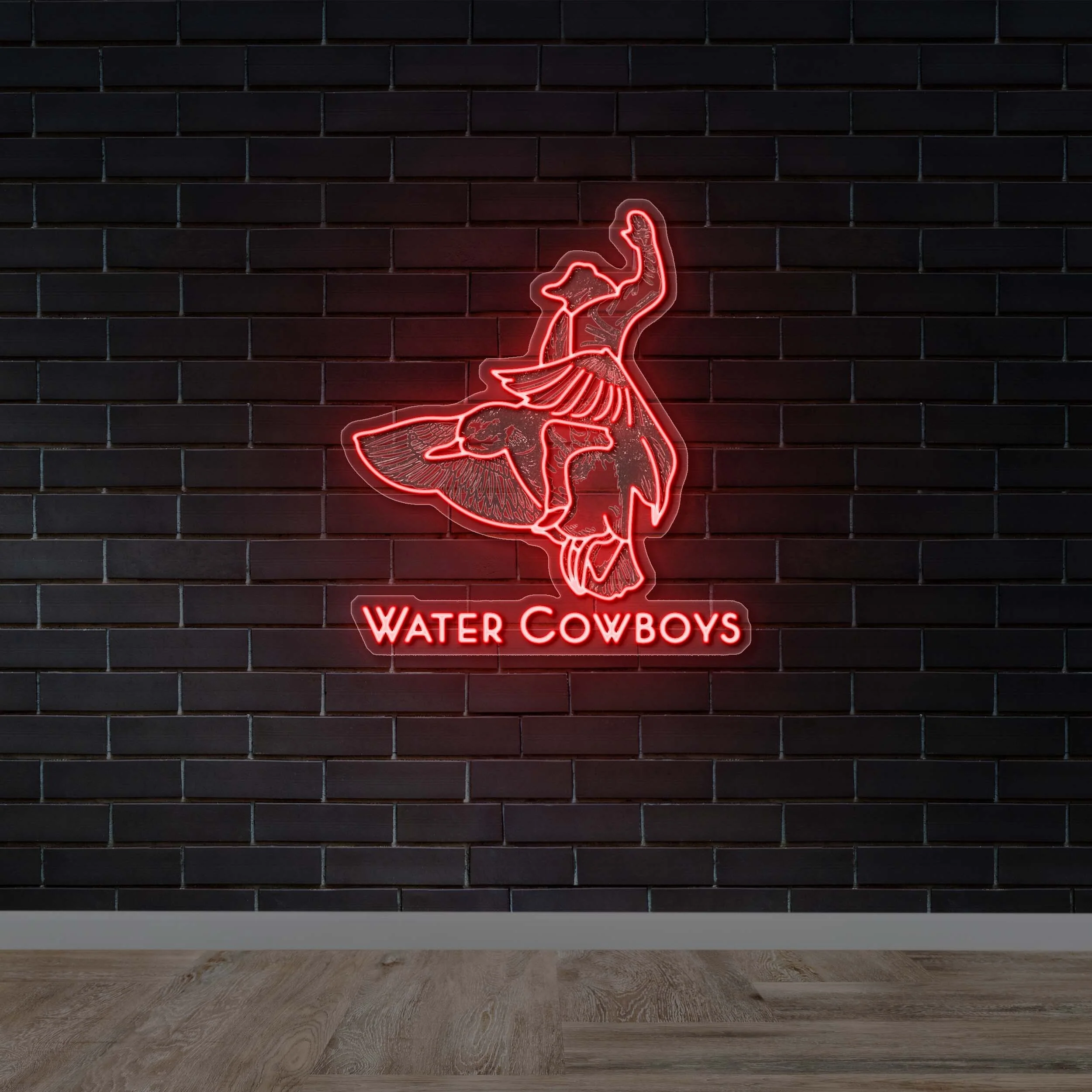 Water Cowboys - Premium Neon Artwork