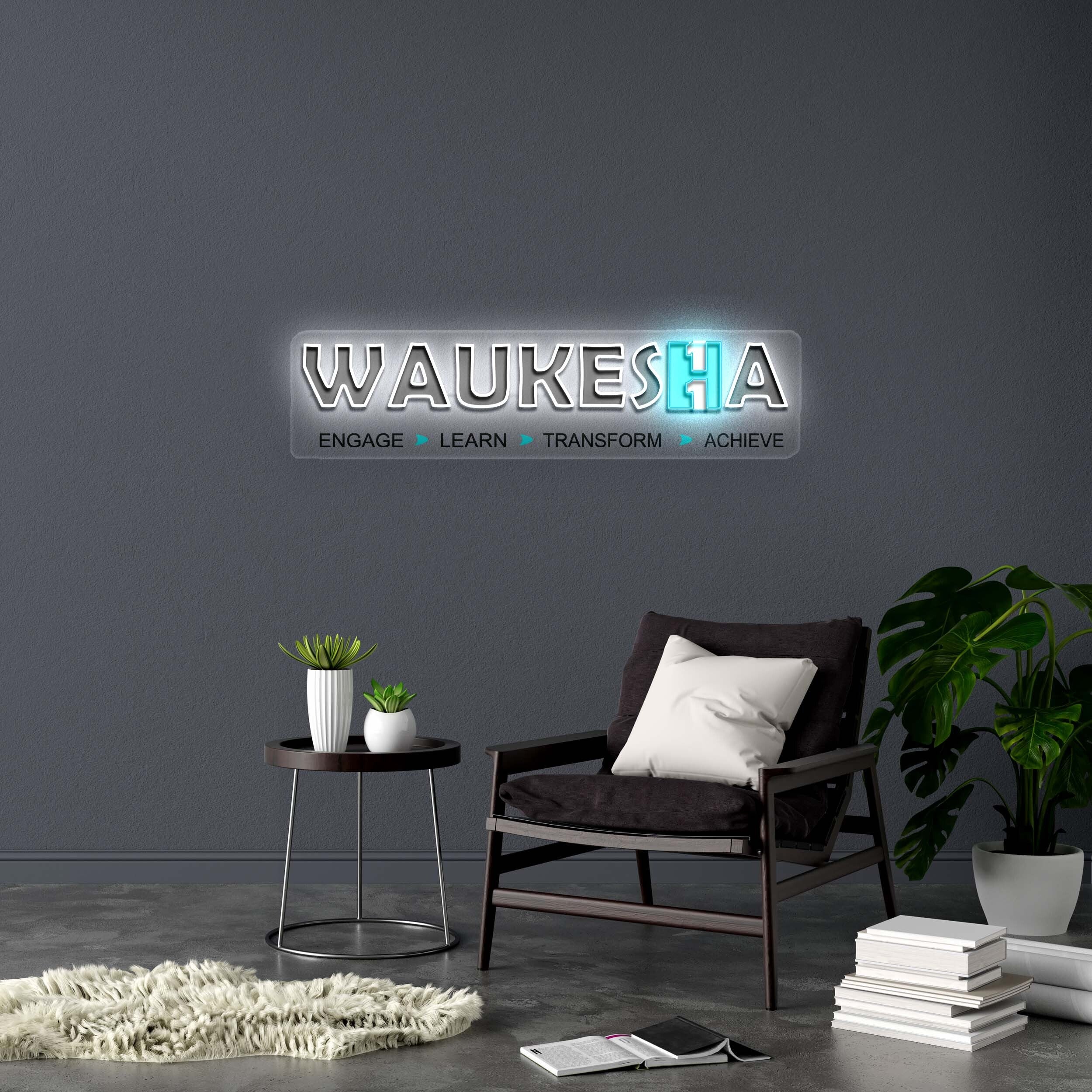 WAUKESHA - Premium Neon Artwork