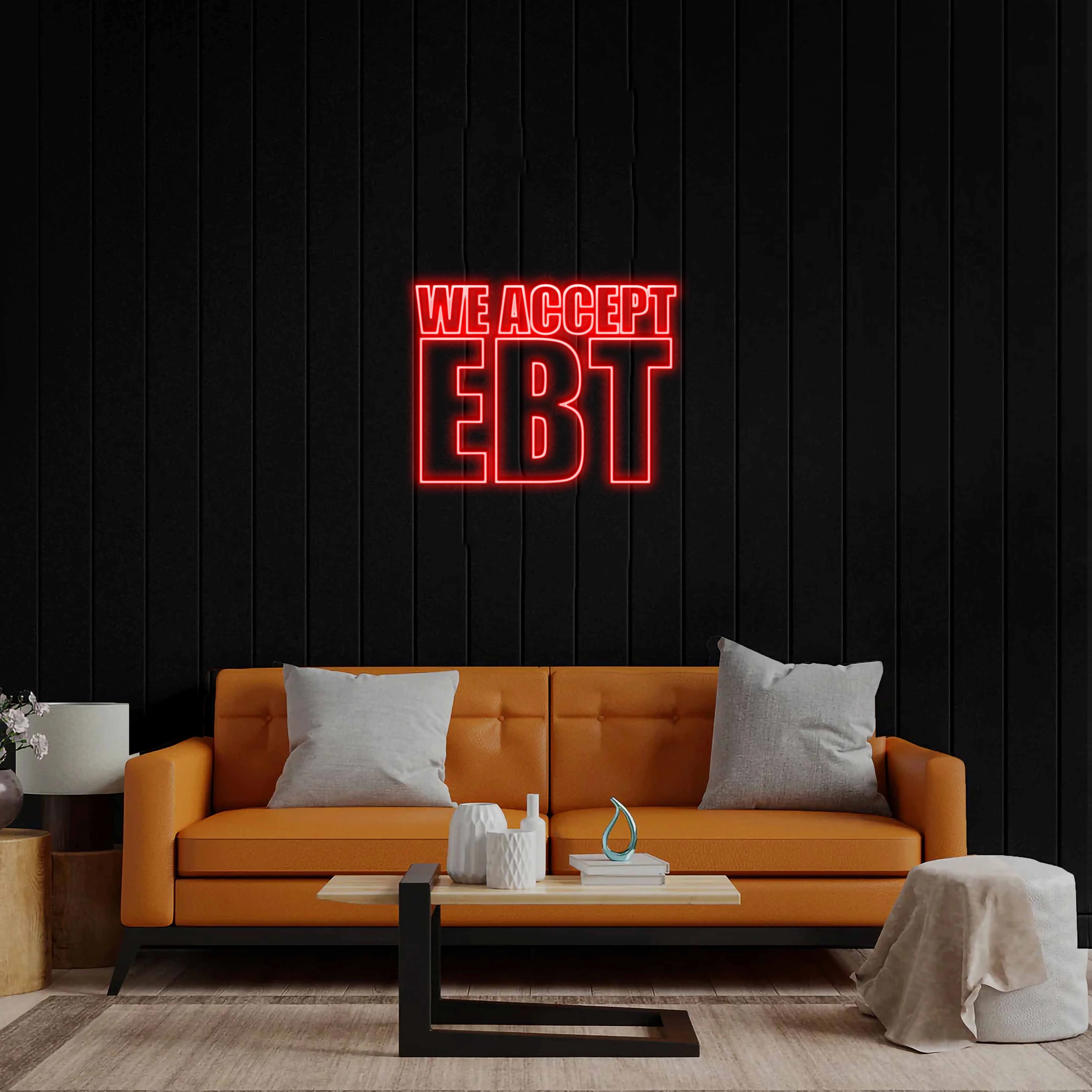 We Accept EBT - Premium Neon Artwork