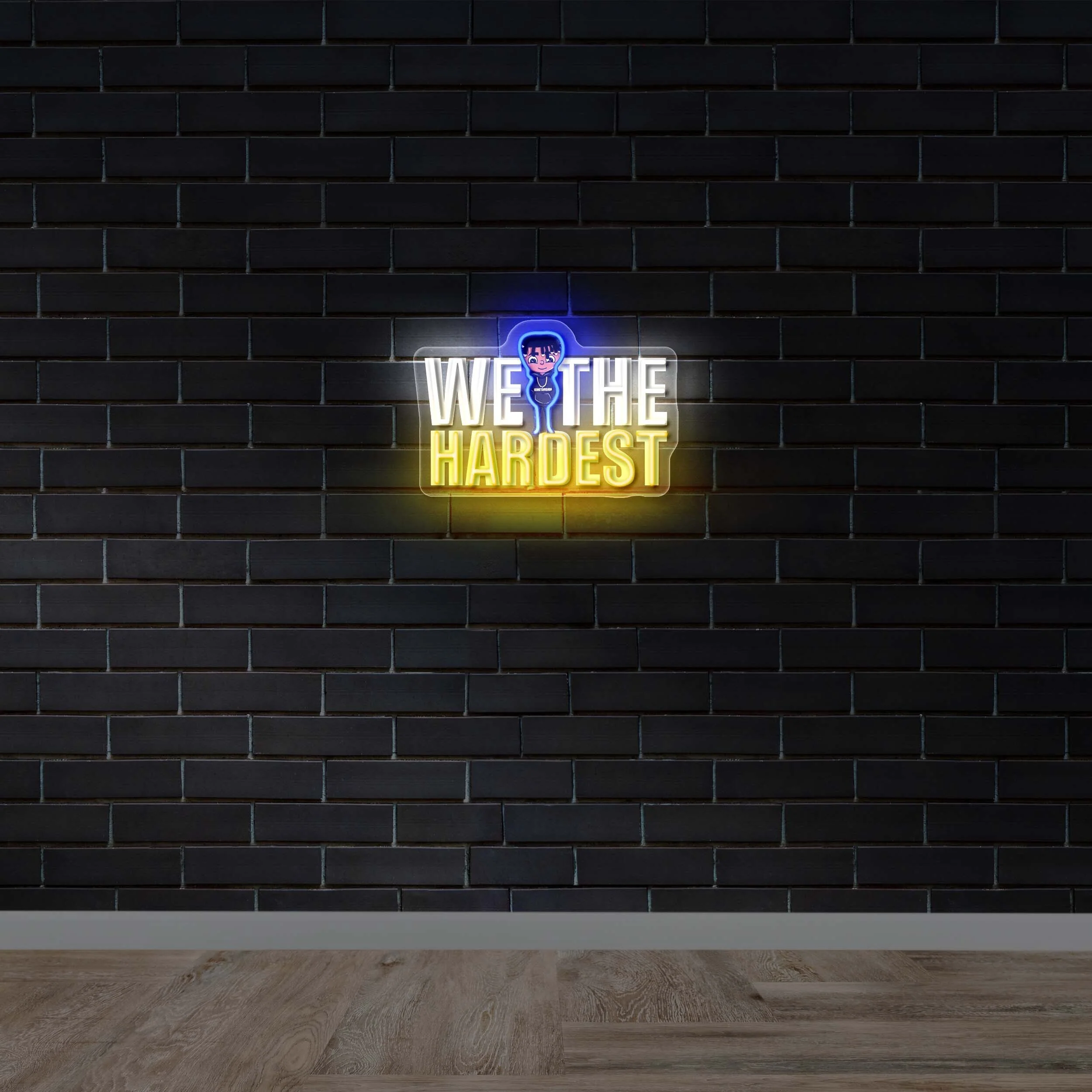WE THE HARDEST - Premium Neon Artwork