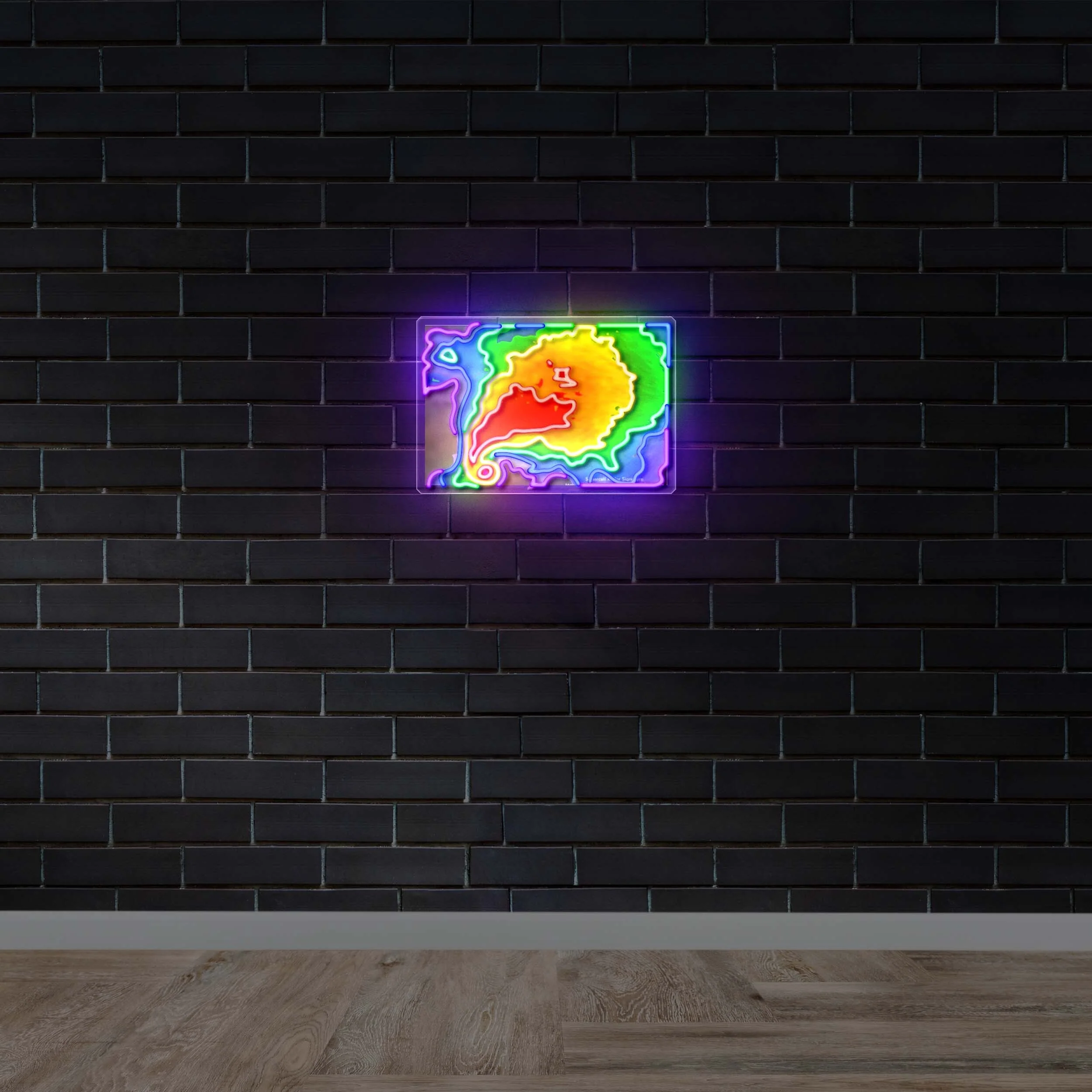 Weather radar - Premium Neon Artwork