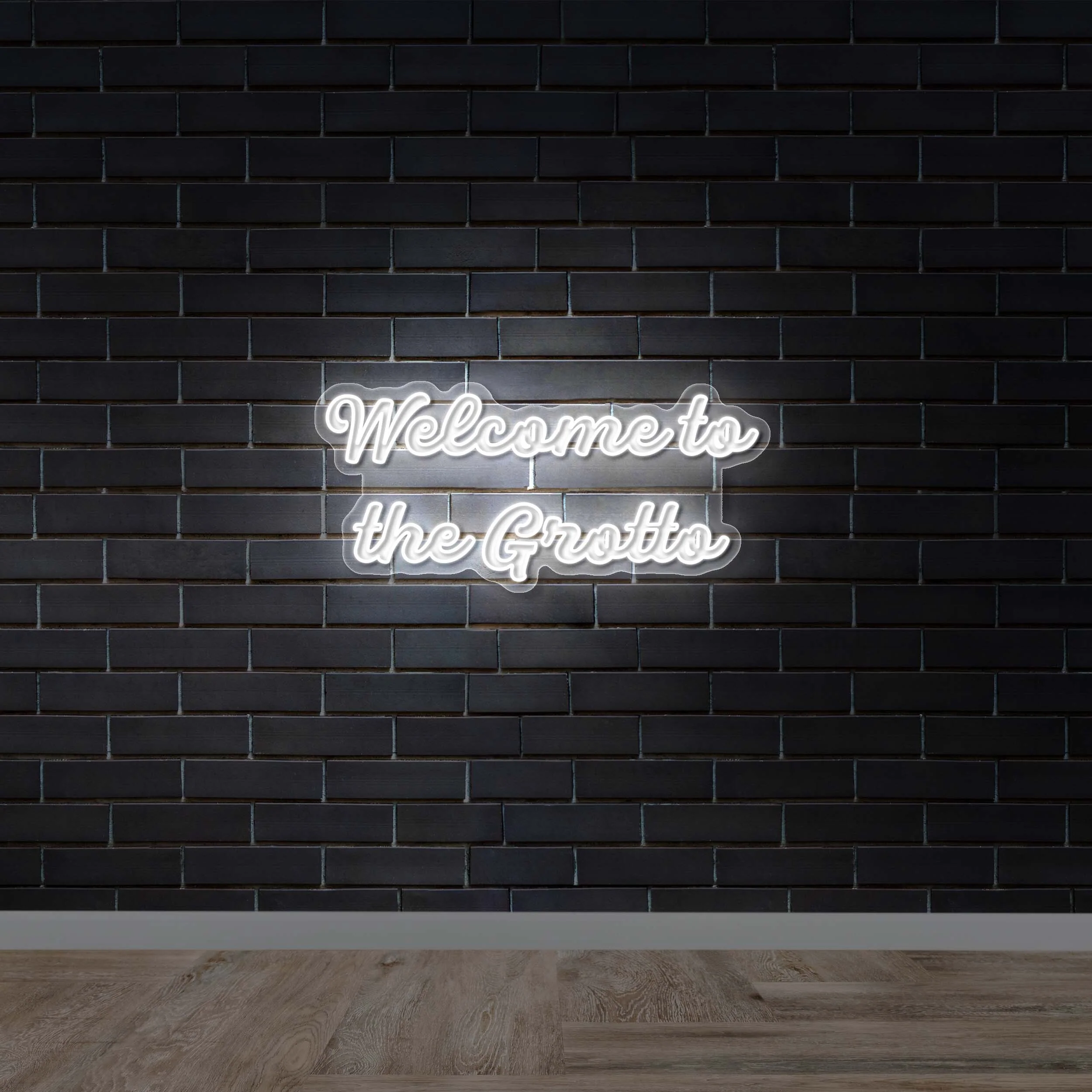 Welcome to the Grotto - Premium Neon Artwork