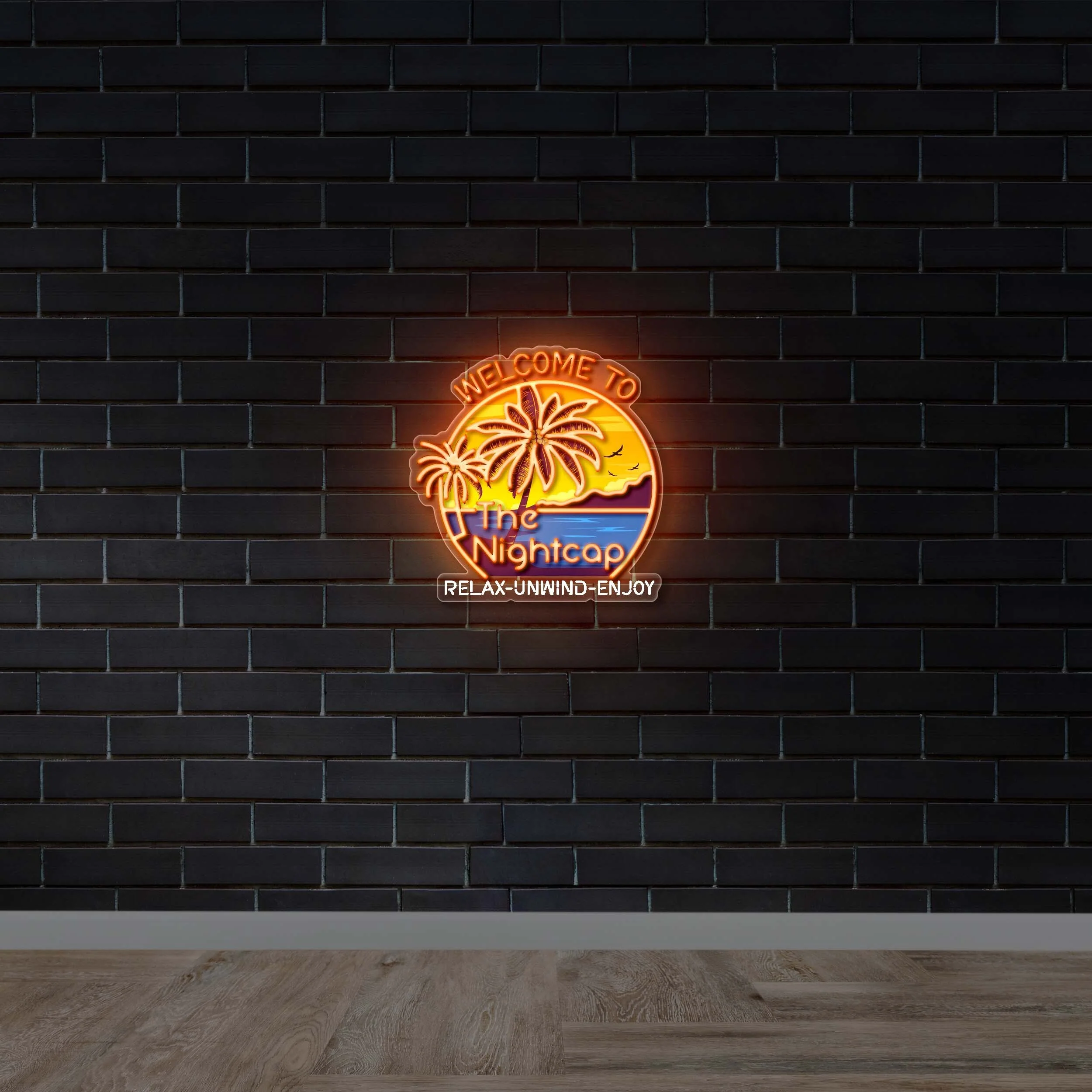 Welcome to The NightCap | 2nd Version - Premium Neon Artwork
