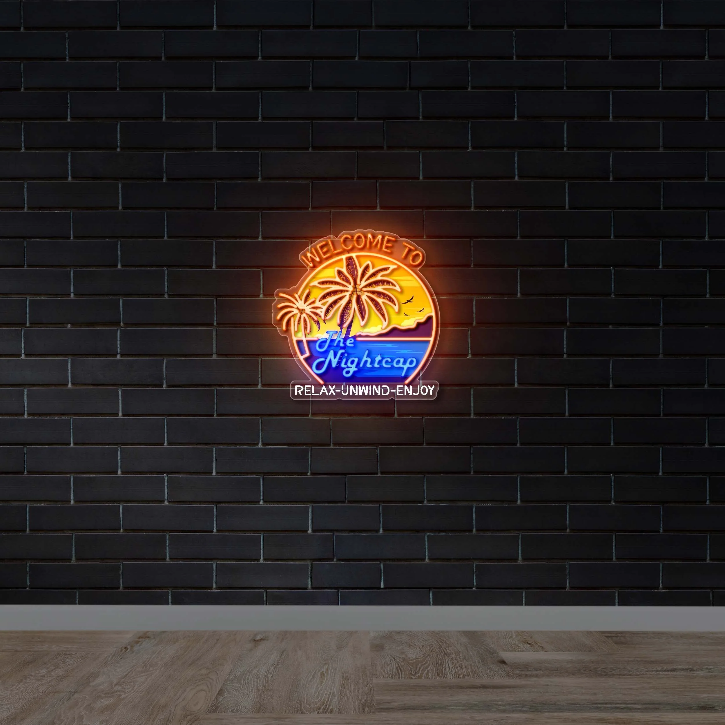 Welcome to The NightCap - Premium Neon Artwork - Image 2