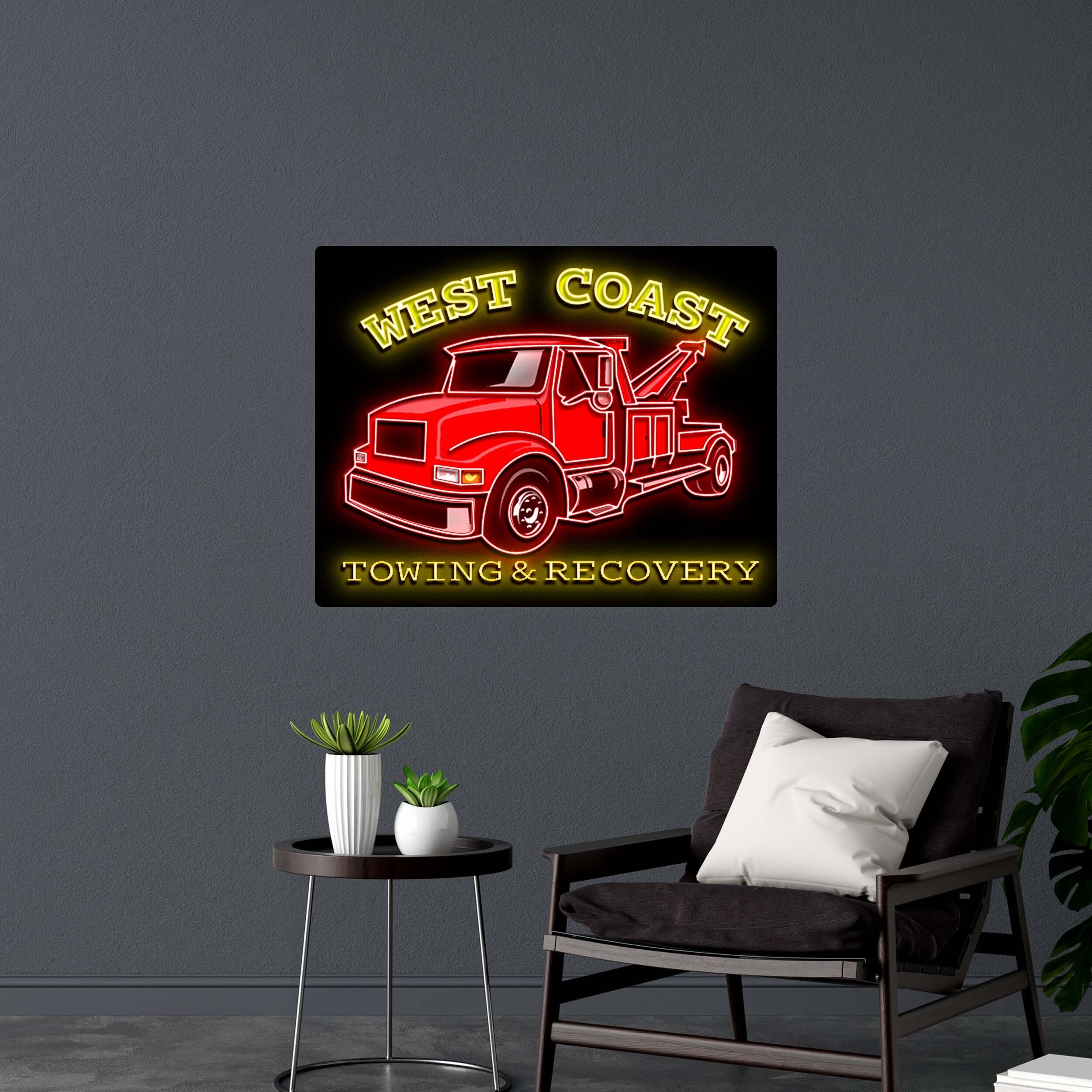 WEST COAST TOWING & RECOVERY | 2nd Version - Premium Neon Artwork