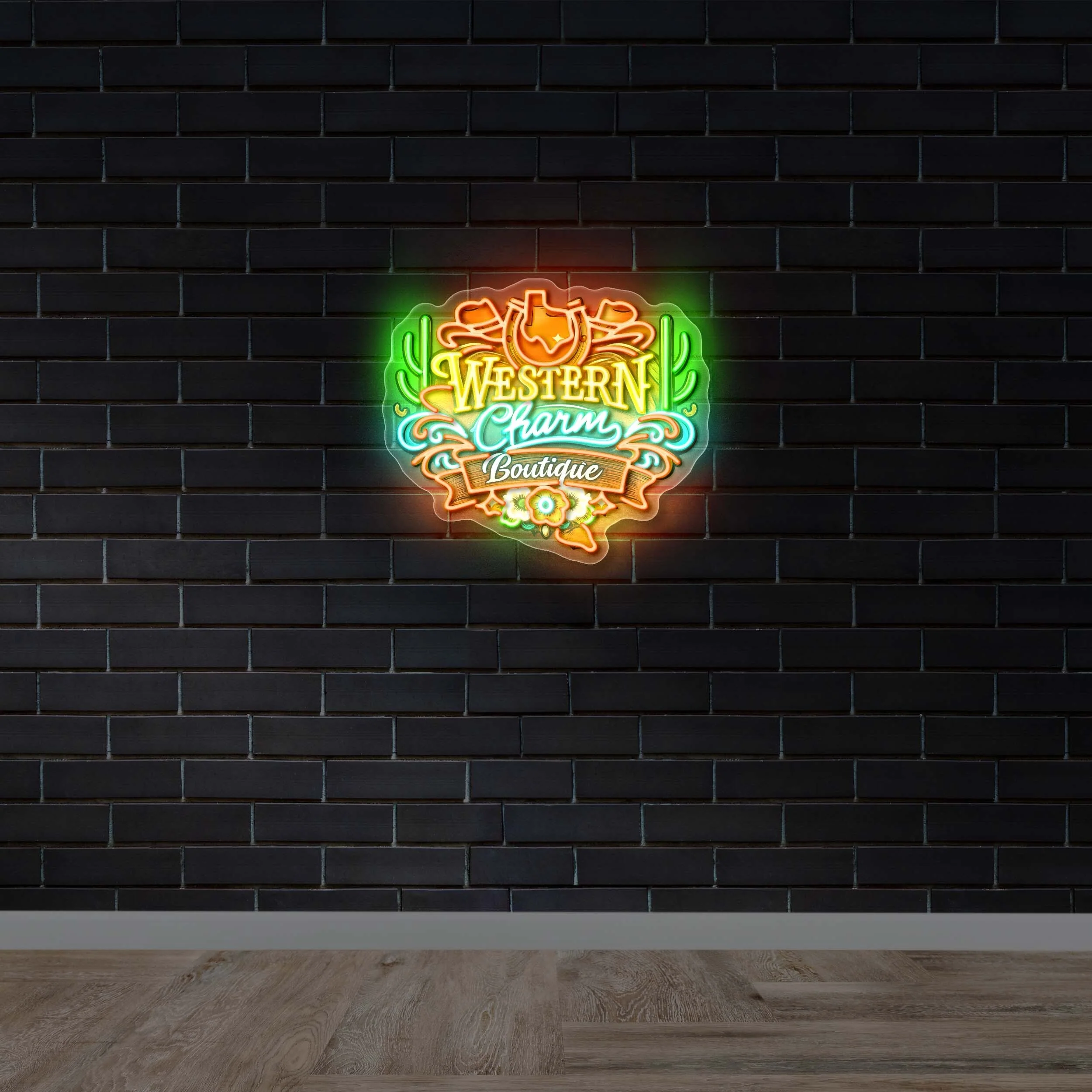 Wester Charm - Premium Neon Artwork