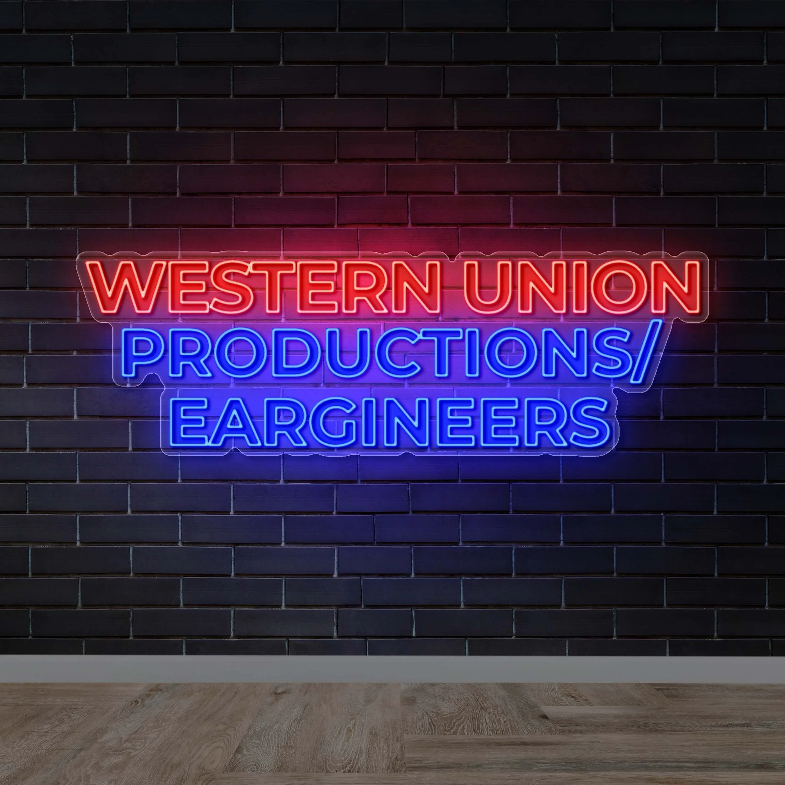 Western Union Productions / Eargineers - Premium Neon Artwork