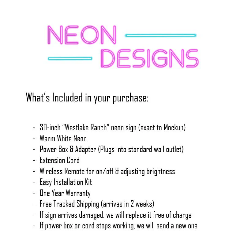 Westlake Ranch - Premium Neon Artwork - Image 2