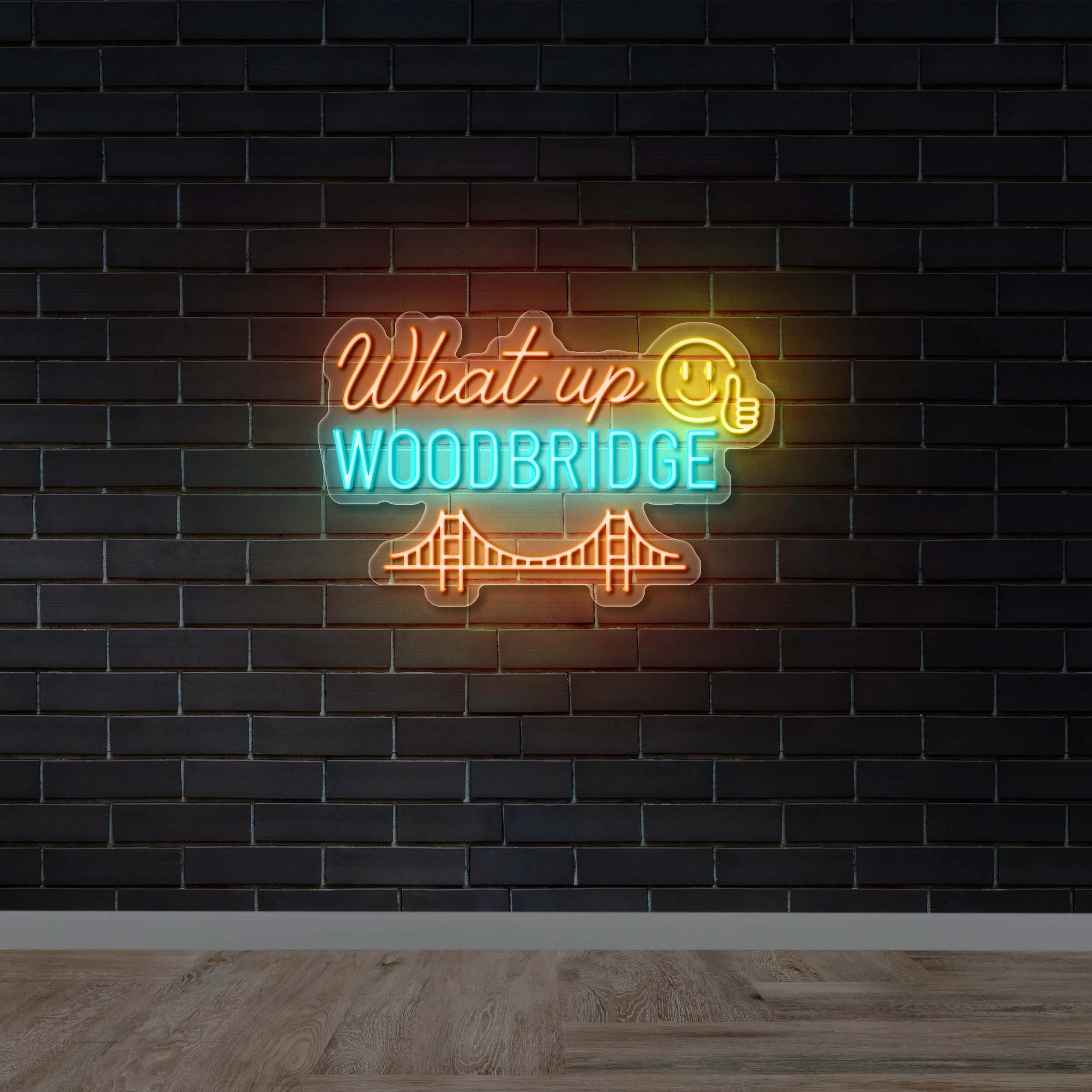 What up Woodbridge - Premium Neon Artwork