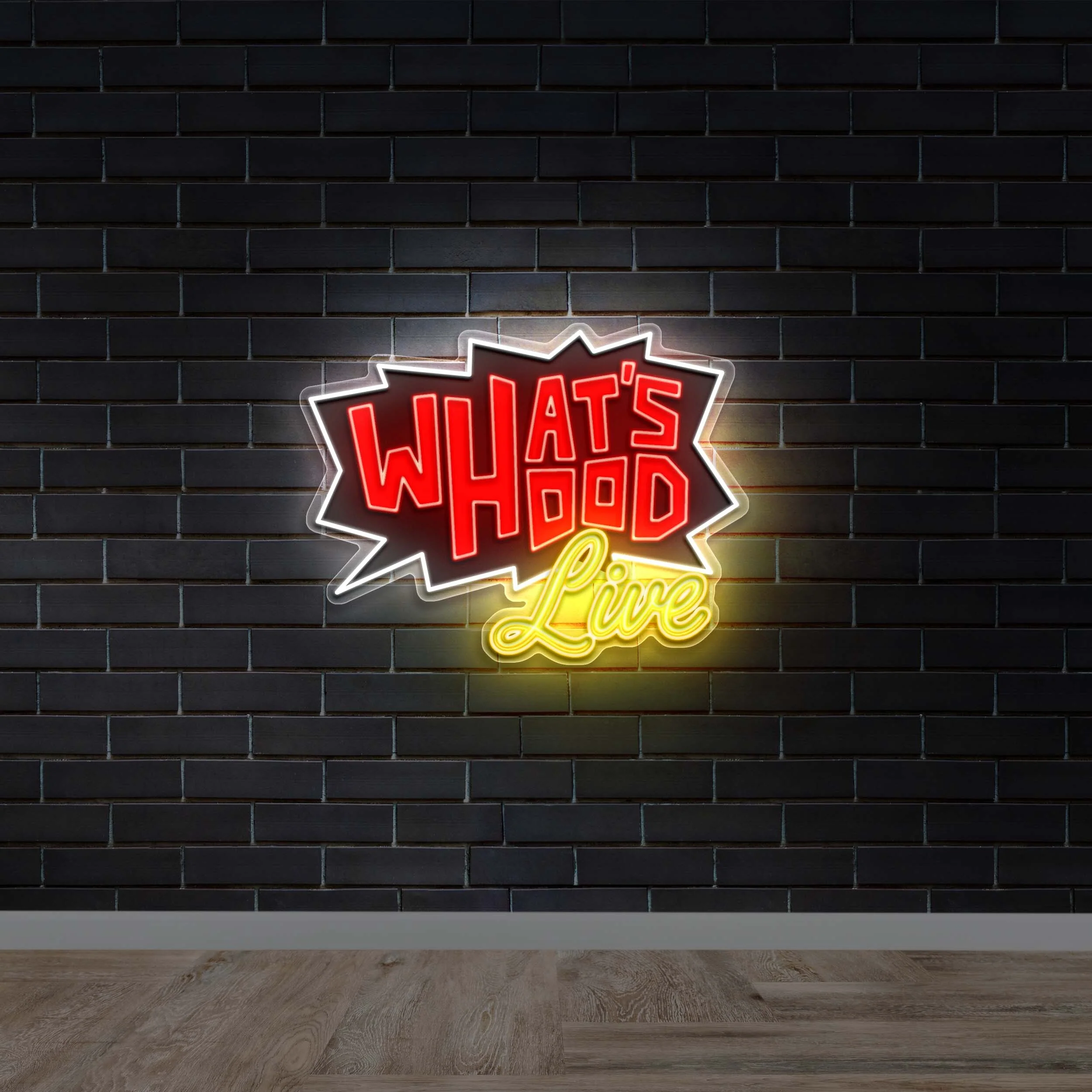 What's Hood Live - Premium Neon Artwork