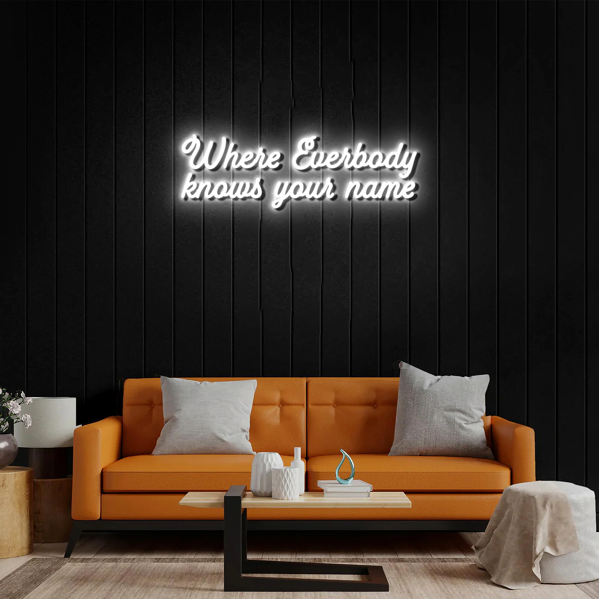 Where Everybody knows your name - Premium Neon Artwork