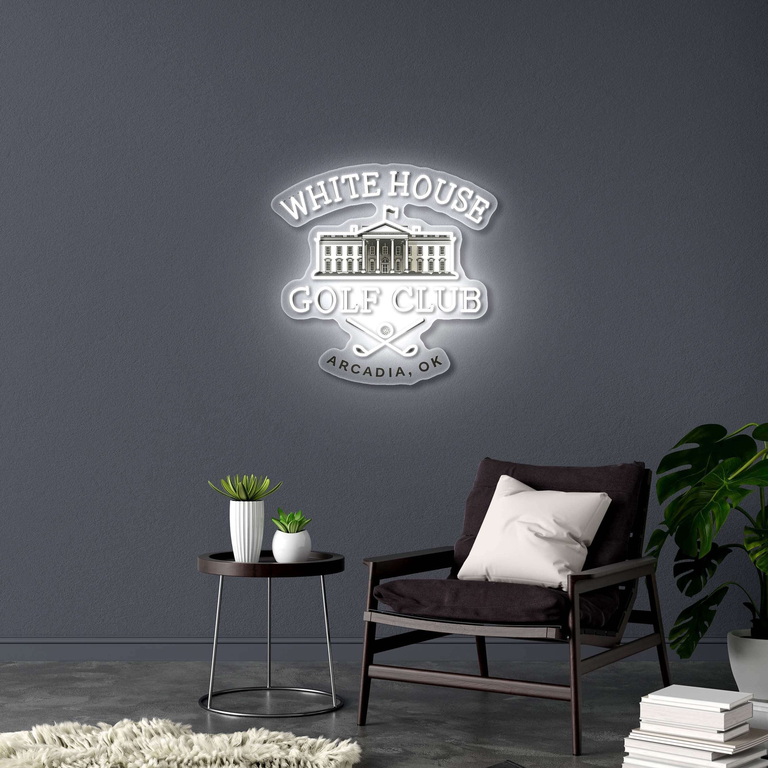 White House Golf Club - Premium Neon Artwork