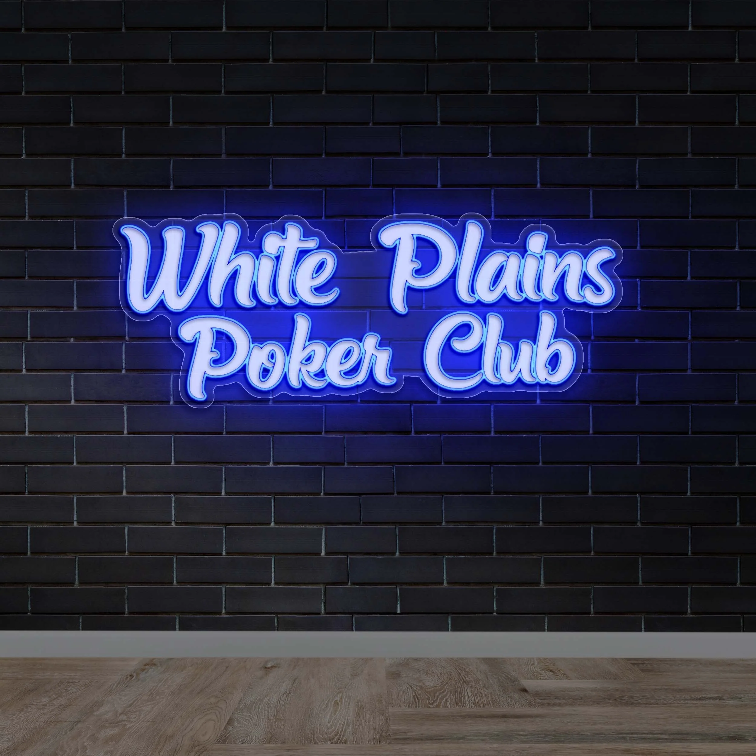 White Plains Poker Club - Premium Neon Artwork