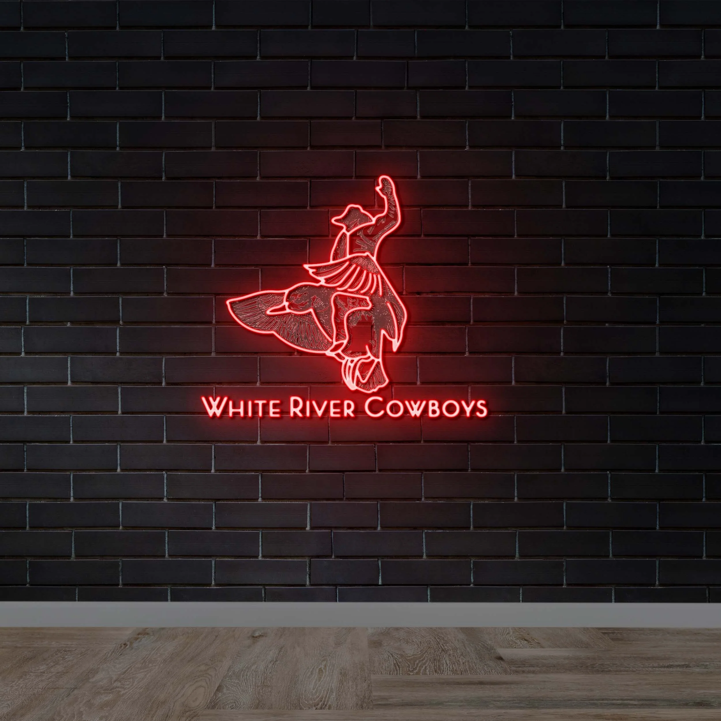 White River Cowboys - Premium Neon Artwork