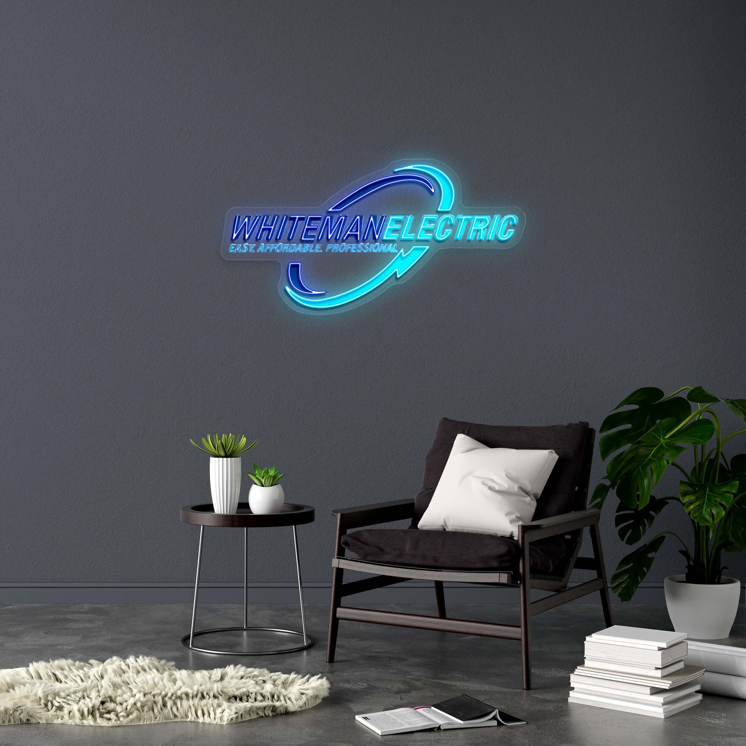 WHITEMANELECTRIC - Premium Neon Artwork