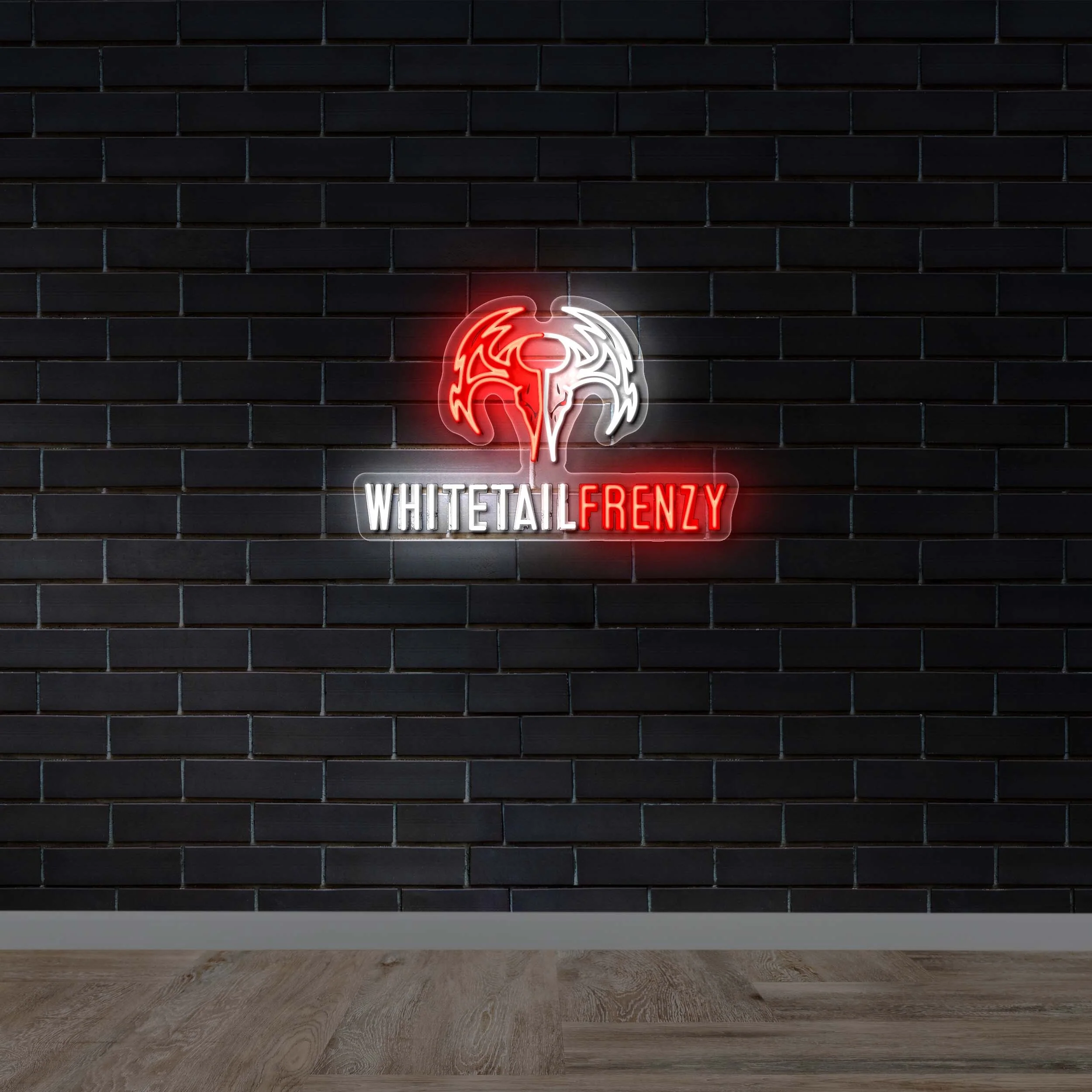 WHITETAILFRENZY - Premium Neon Artwork