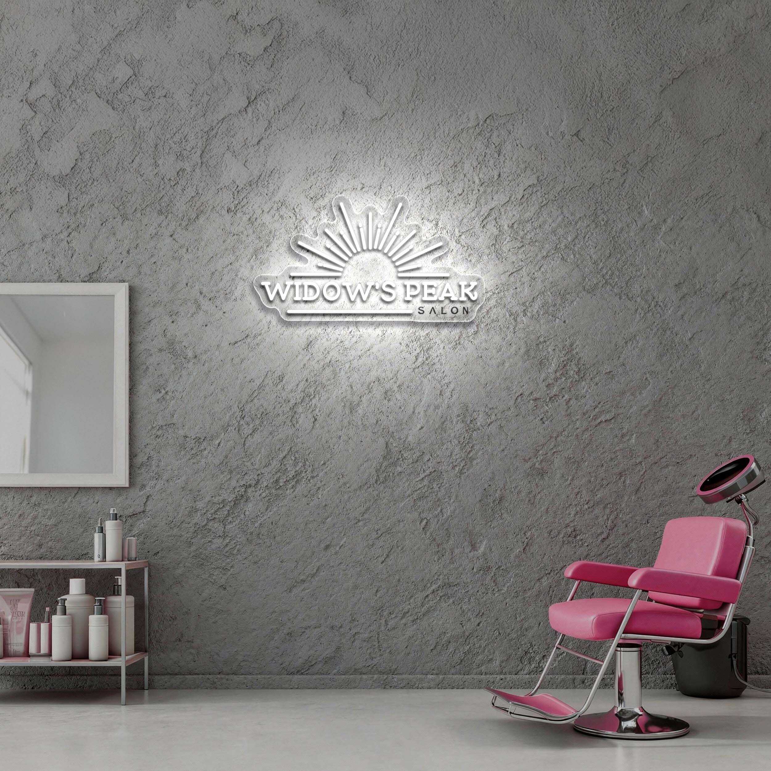 Widow's Peak Salon - Premium Neon Artwork