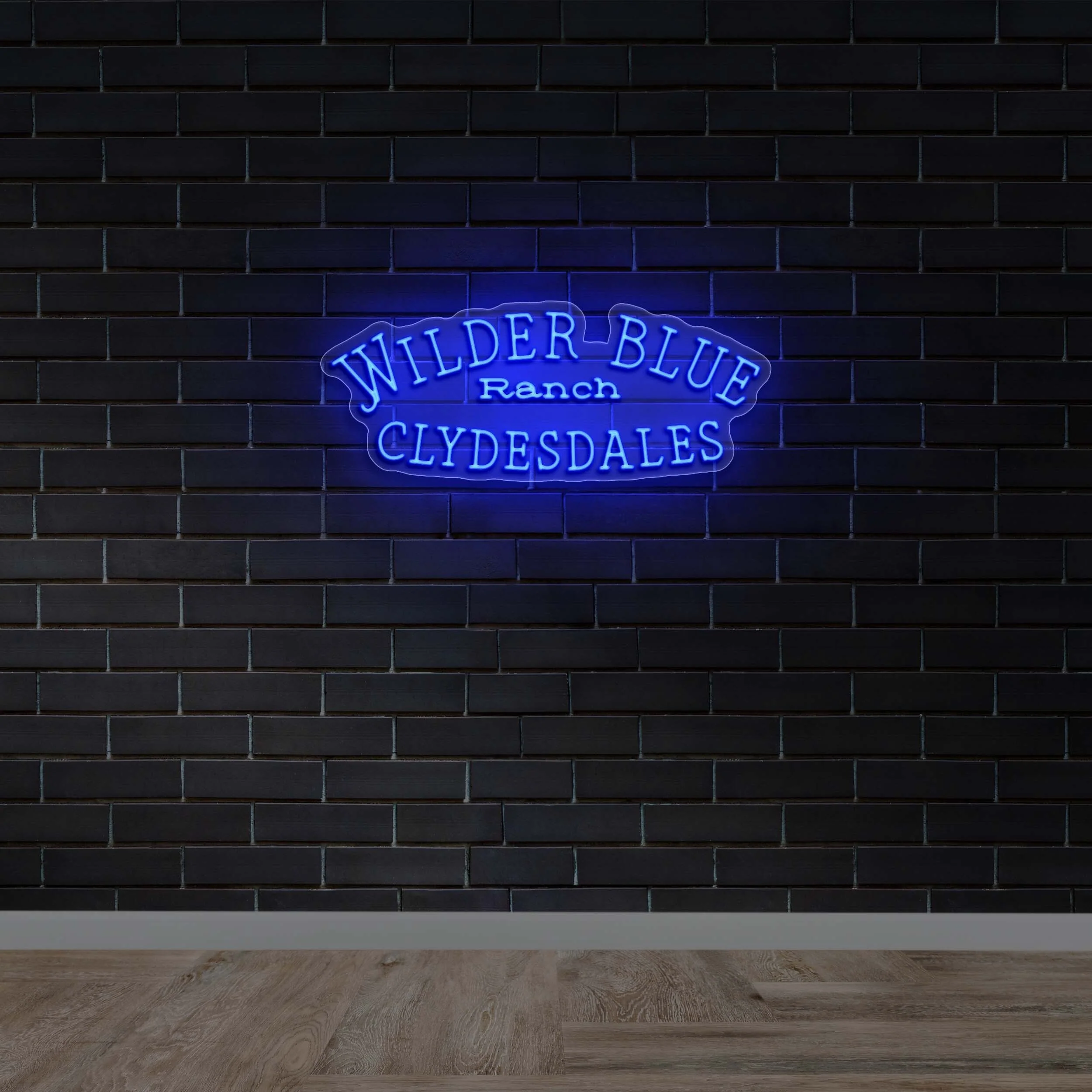 Wilder Blue Ranch - Premium Neon Artwork