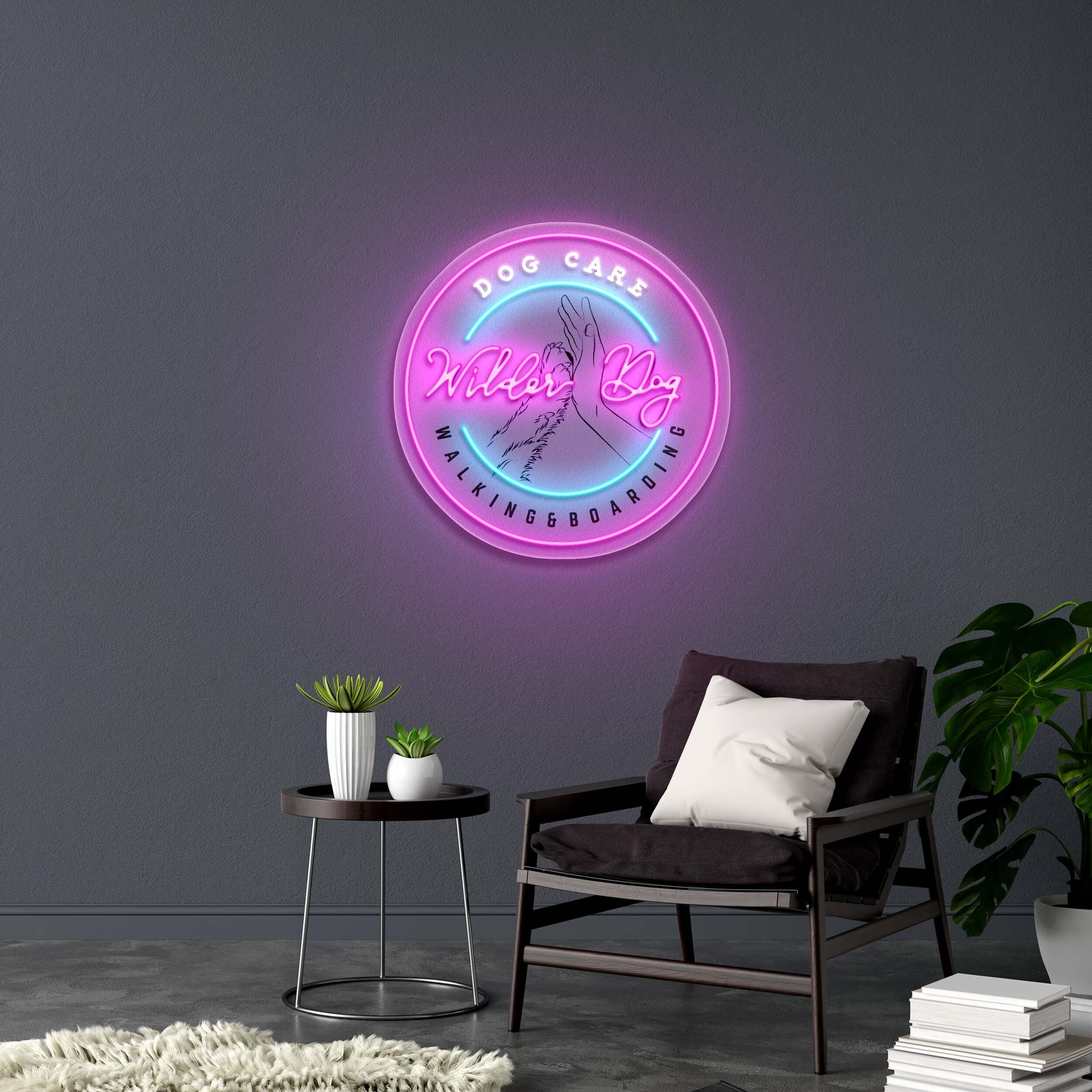 Wilder Dog - Premium Neon Artwork