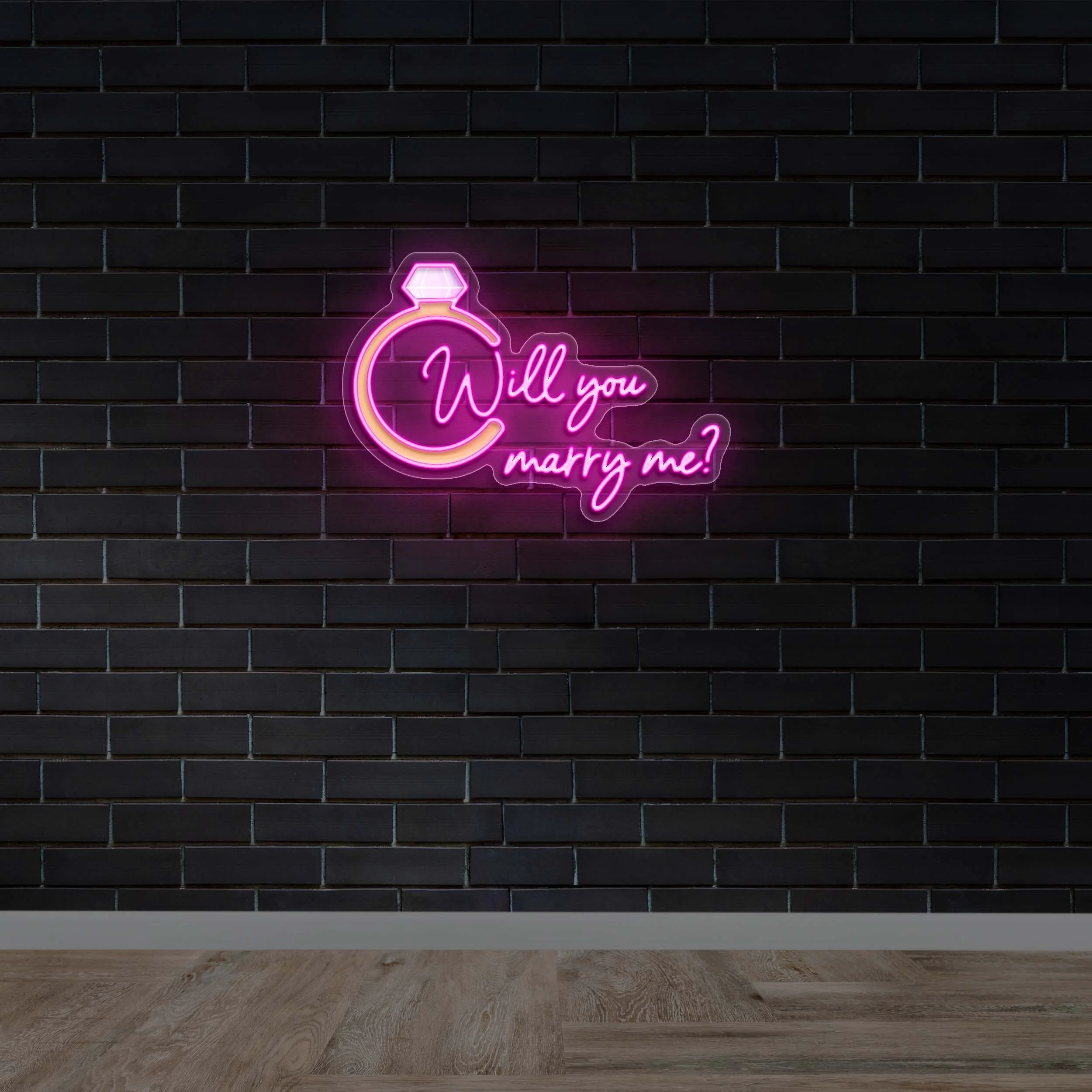 Will you marry me? - Premium Neon Artwork
