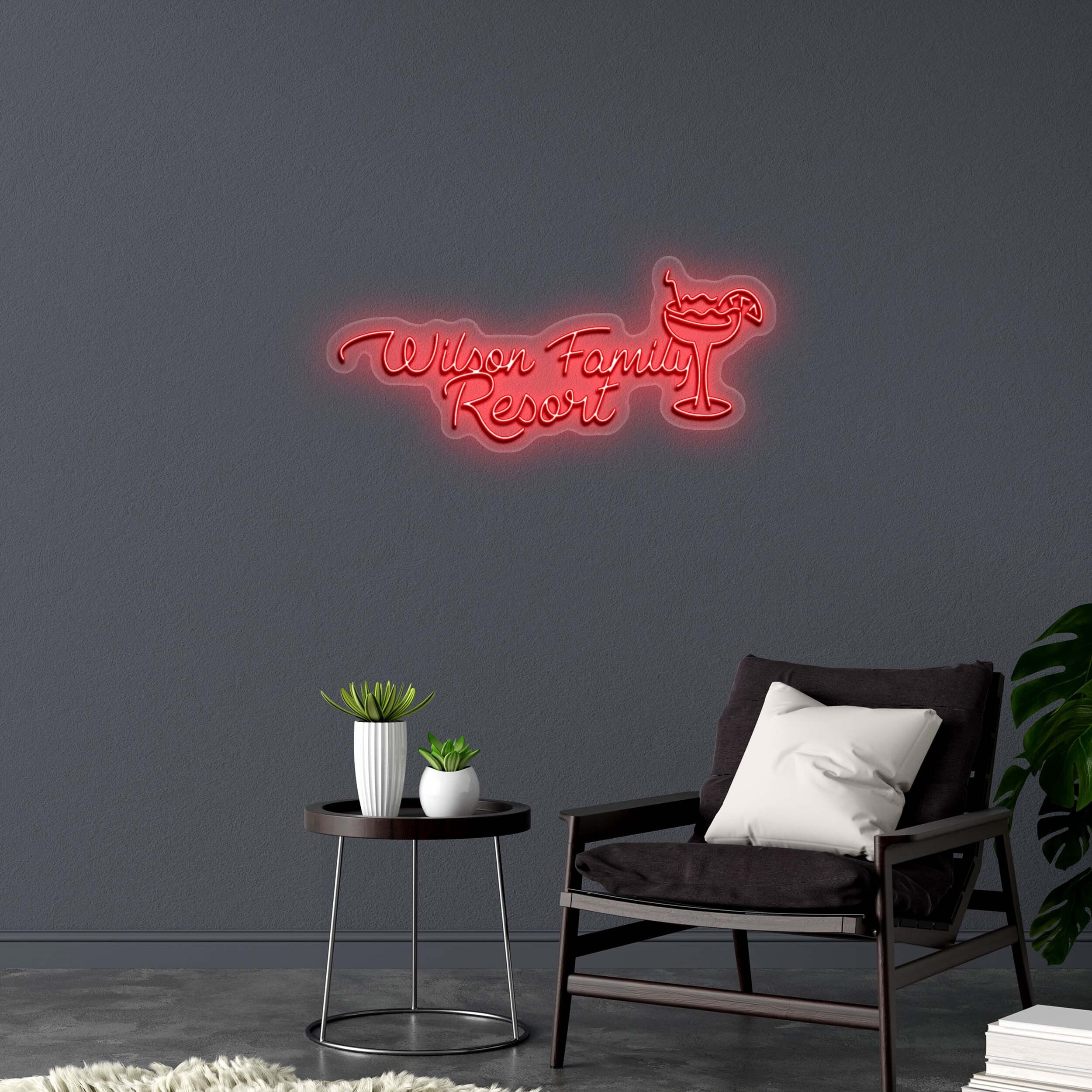 Wilson Family Resort - Premium Neon Artwork