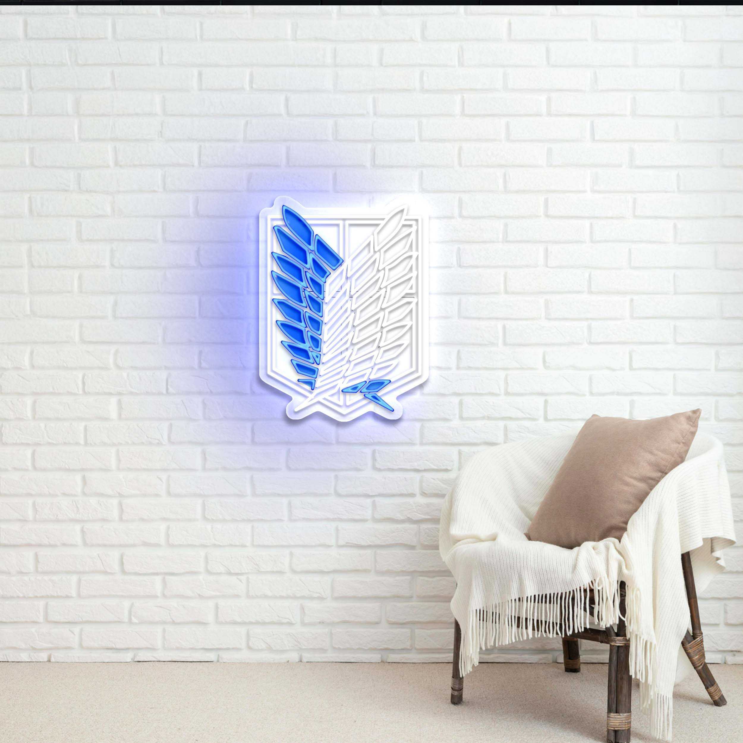 Wings of Freedom Emblem – Premium Neon Artwork