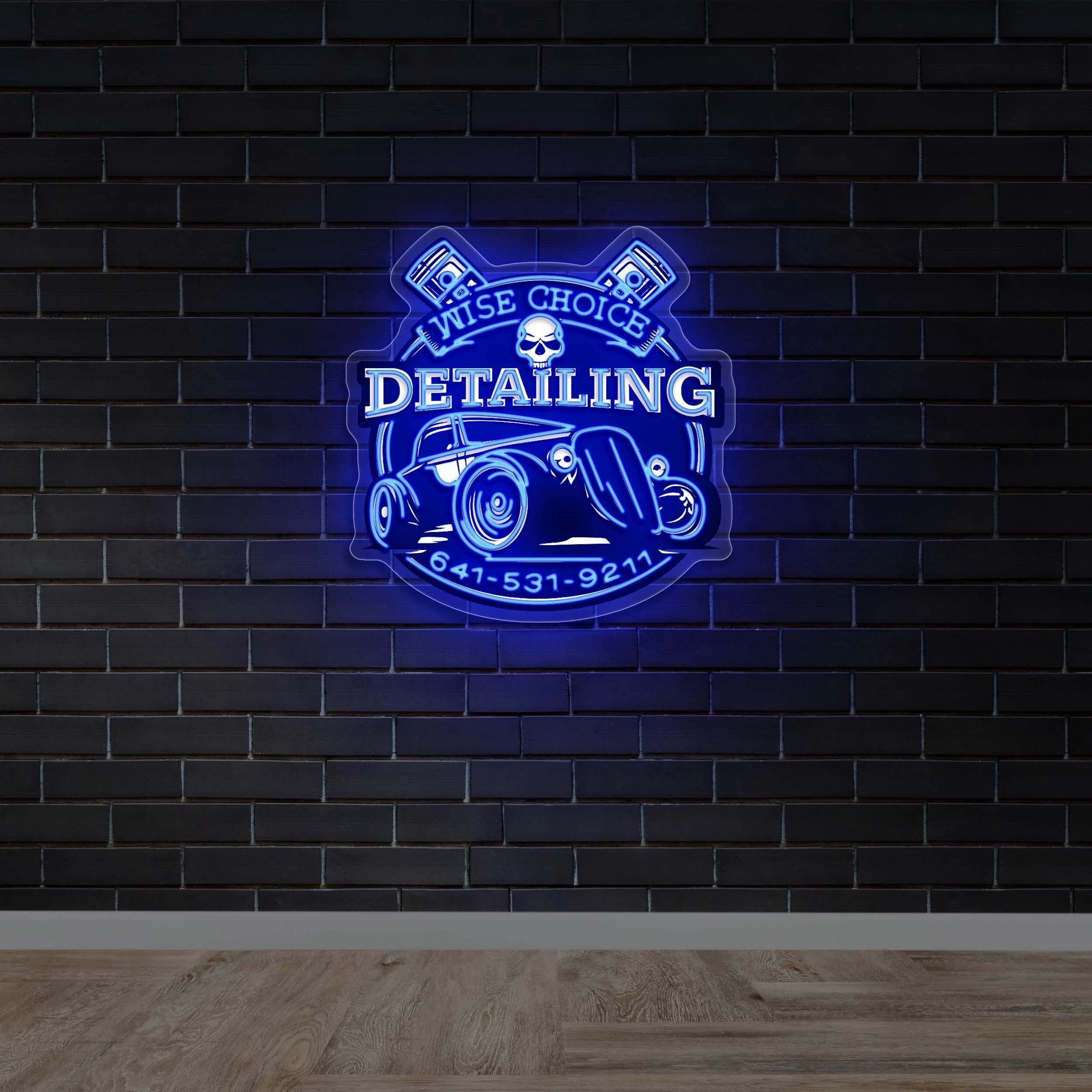 Wise Choice Detailing - Premium Neon Artwork