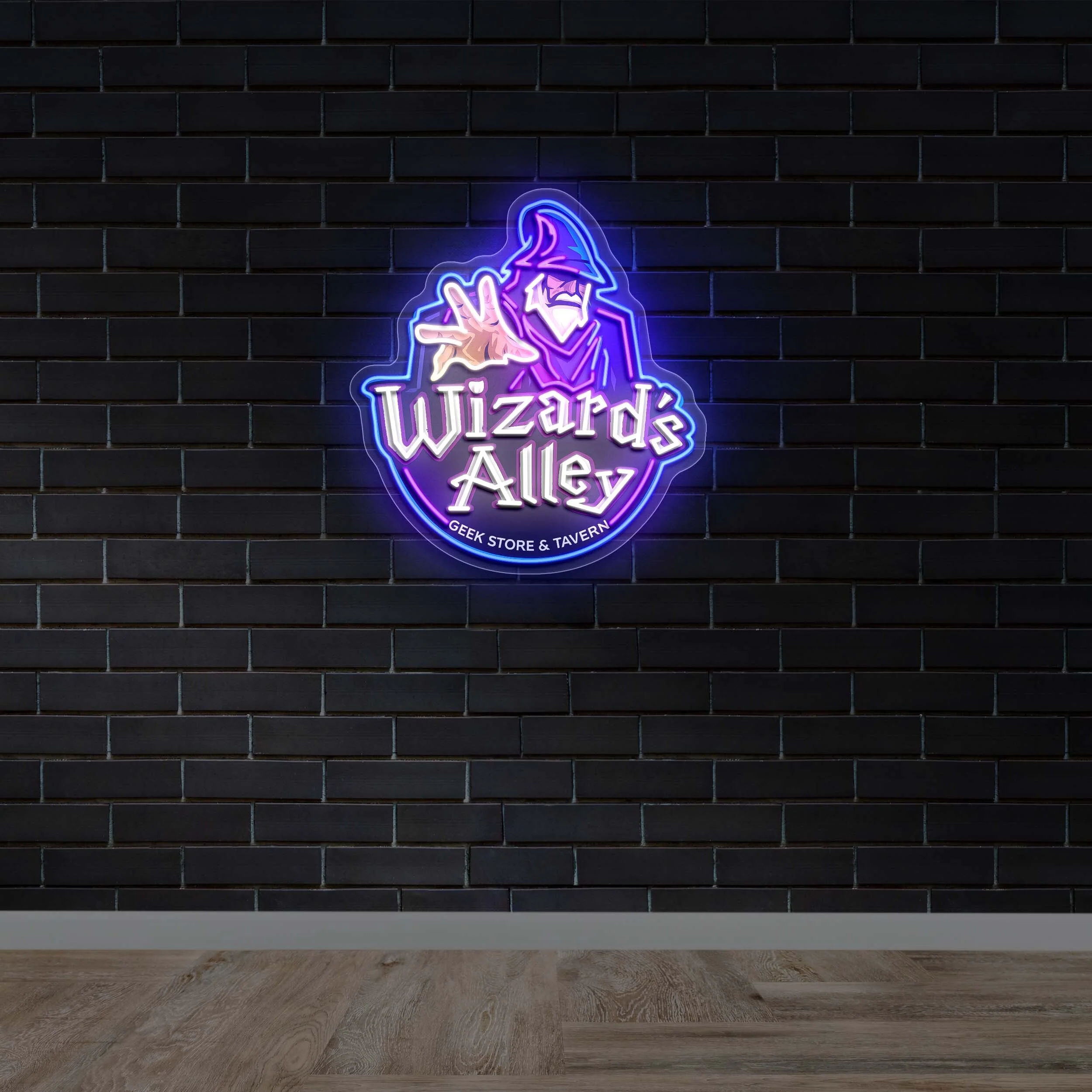 Wizard’s Alley - Premium Neon Artwork