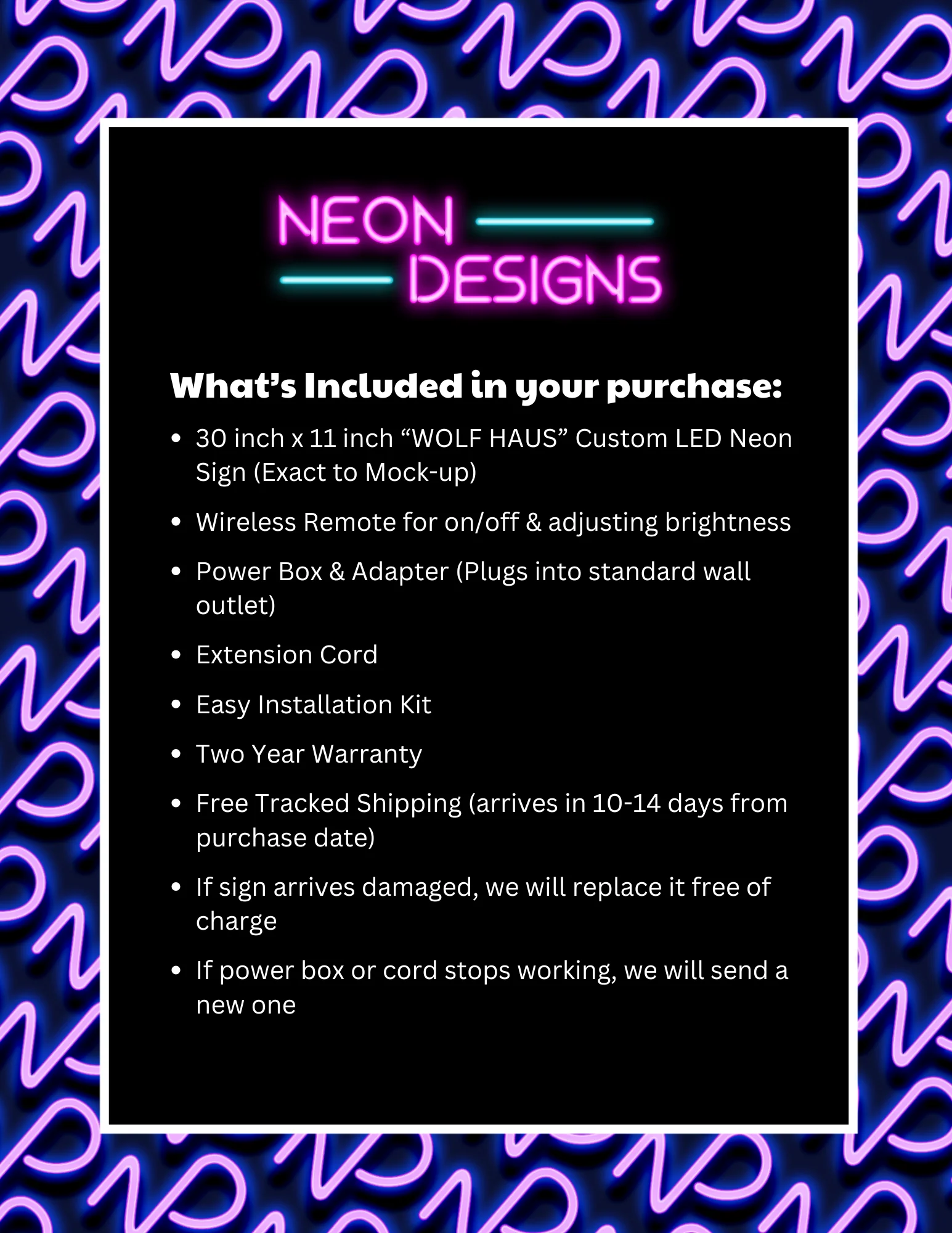 WOLF HAUS - Premium Neon Artwork - Image 2