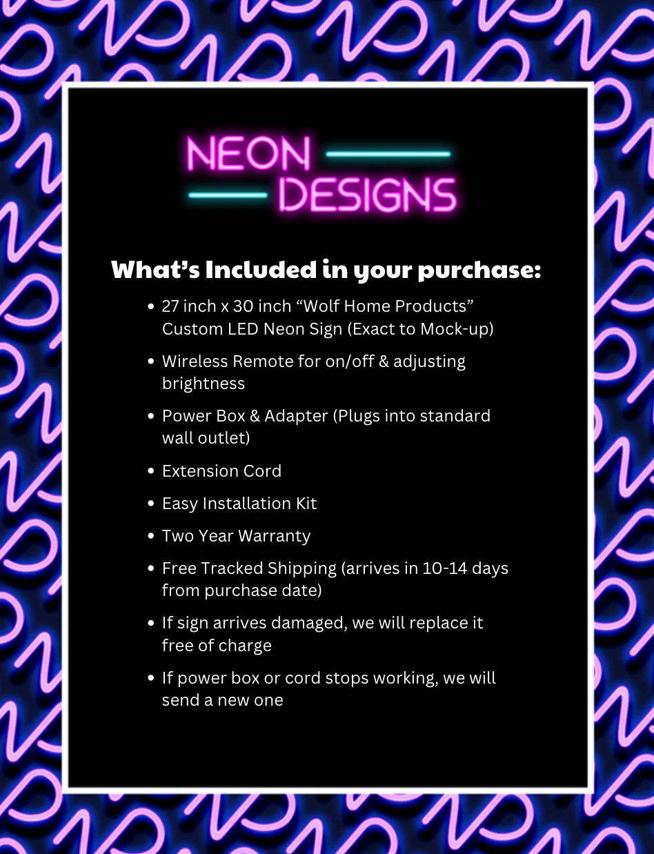 Wolf Home Products - Premium Neon Artwork - Image 2